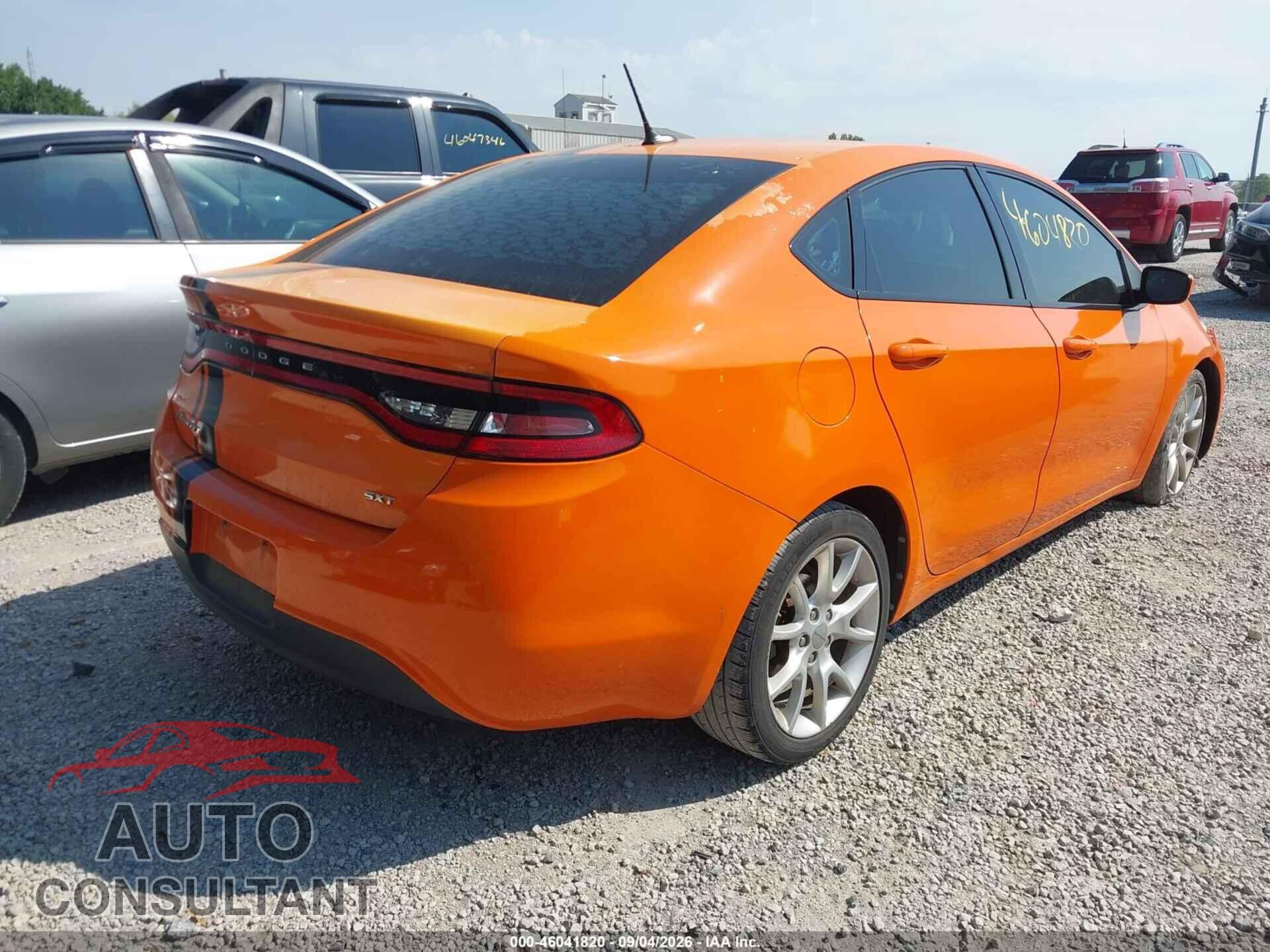 DODGE DART 2013 - 1C3CDFBA8DD171575