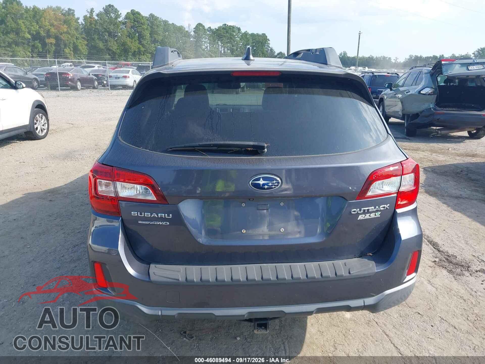 SUBARU OUTBACK 2017 - 4S4BSAKC8H3301248