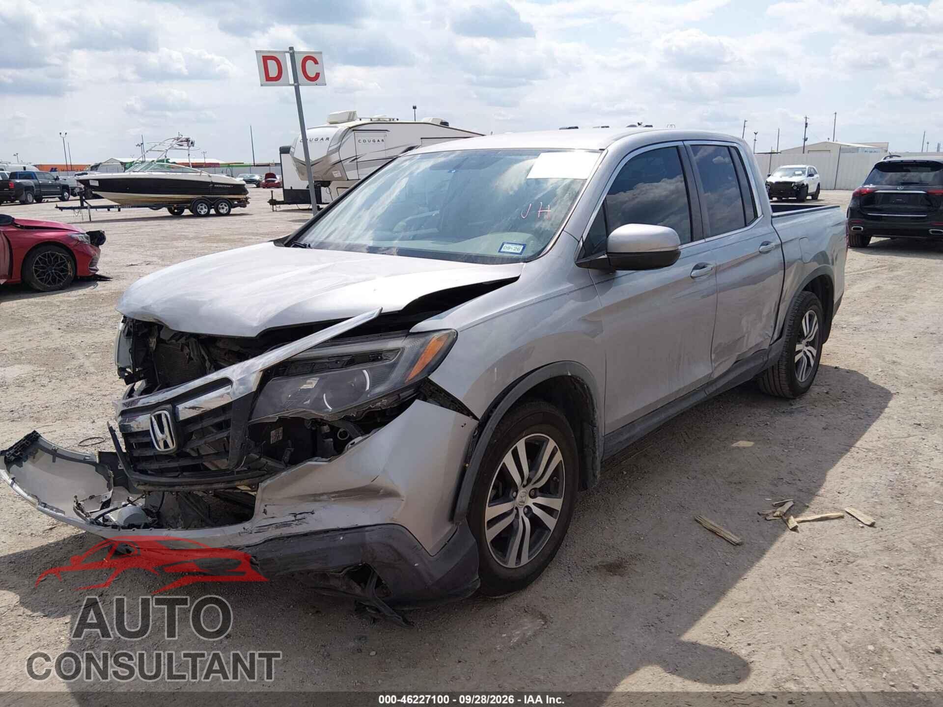 HONDA RIDGELINE 2017 - 5FPYK2F43HB004759
