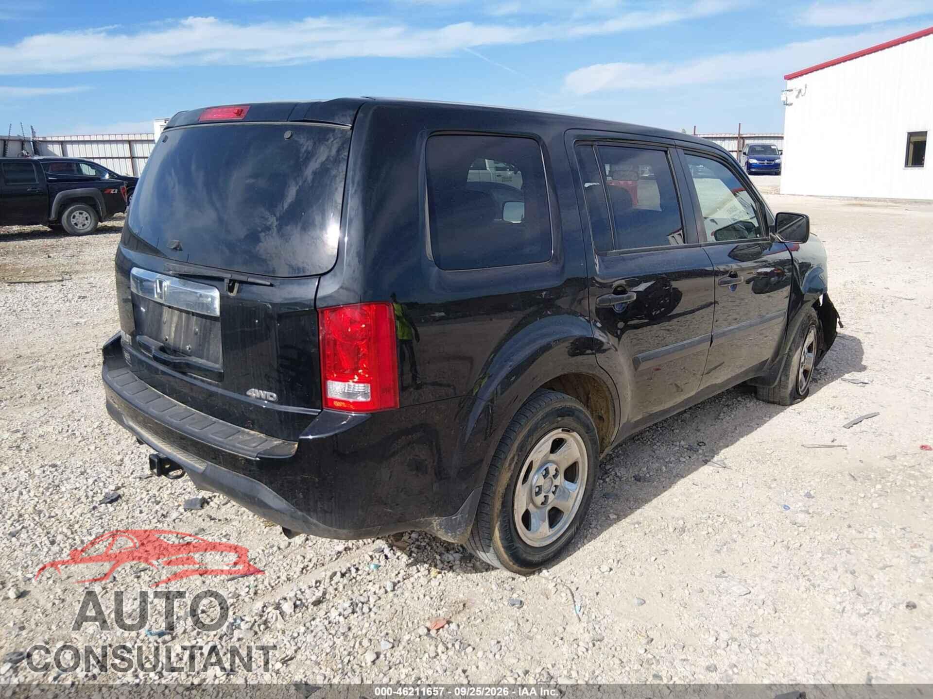 HONDA PILOT 2013 - 5FNYF4H21DB036236