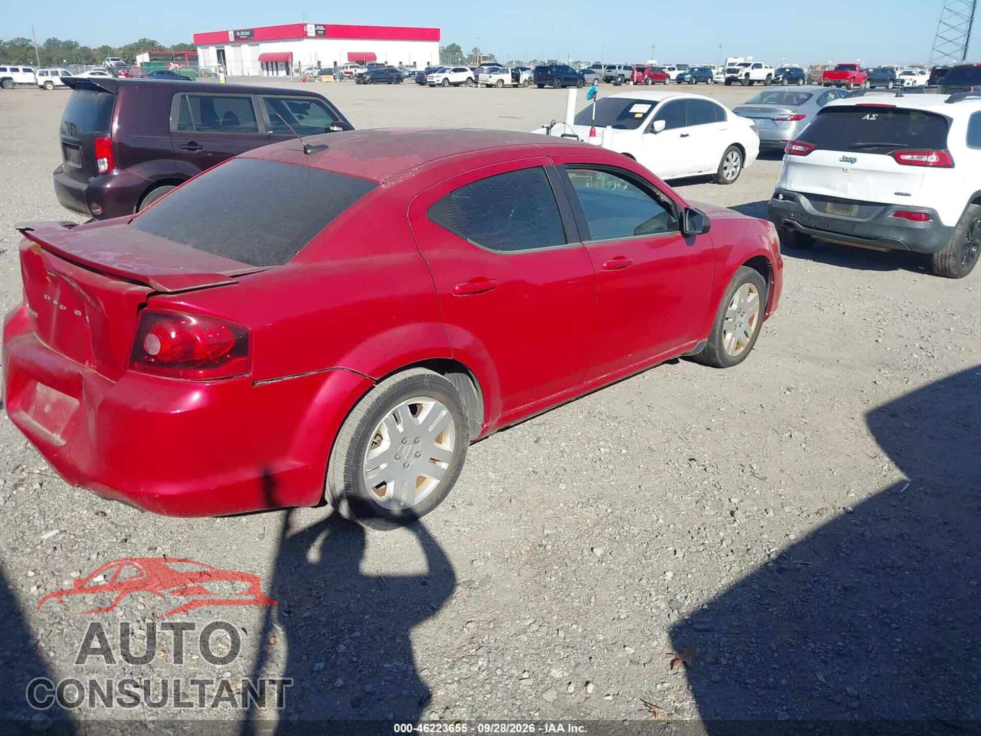 DODGE AVENGER 2013 - 1C3CDZAB3DN610851