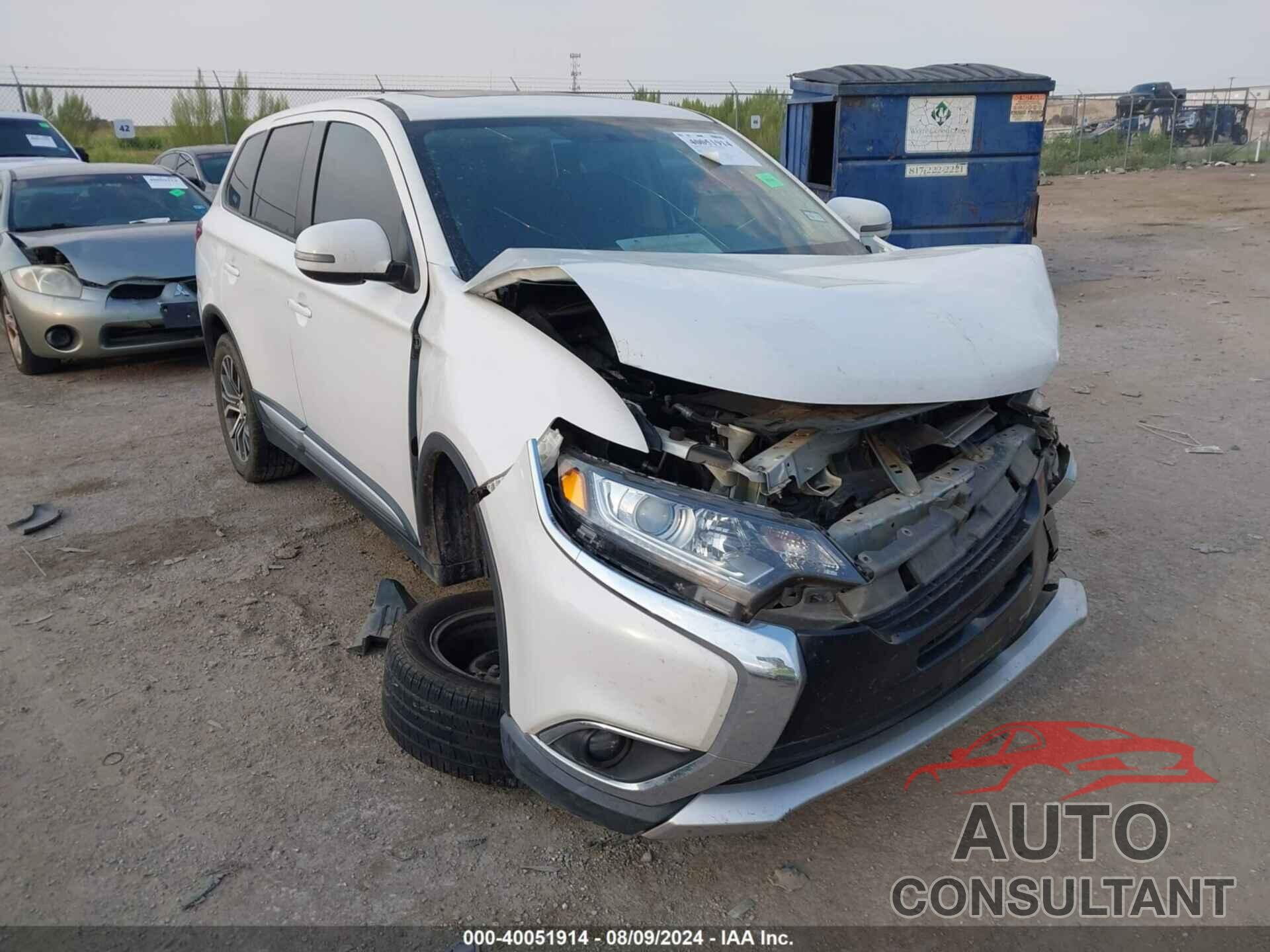 MITSUBISHI OUTLANDER 2017 - JA4AD3A39HZ041490