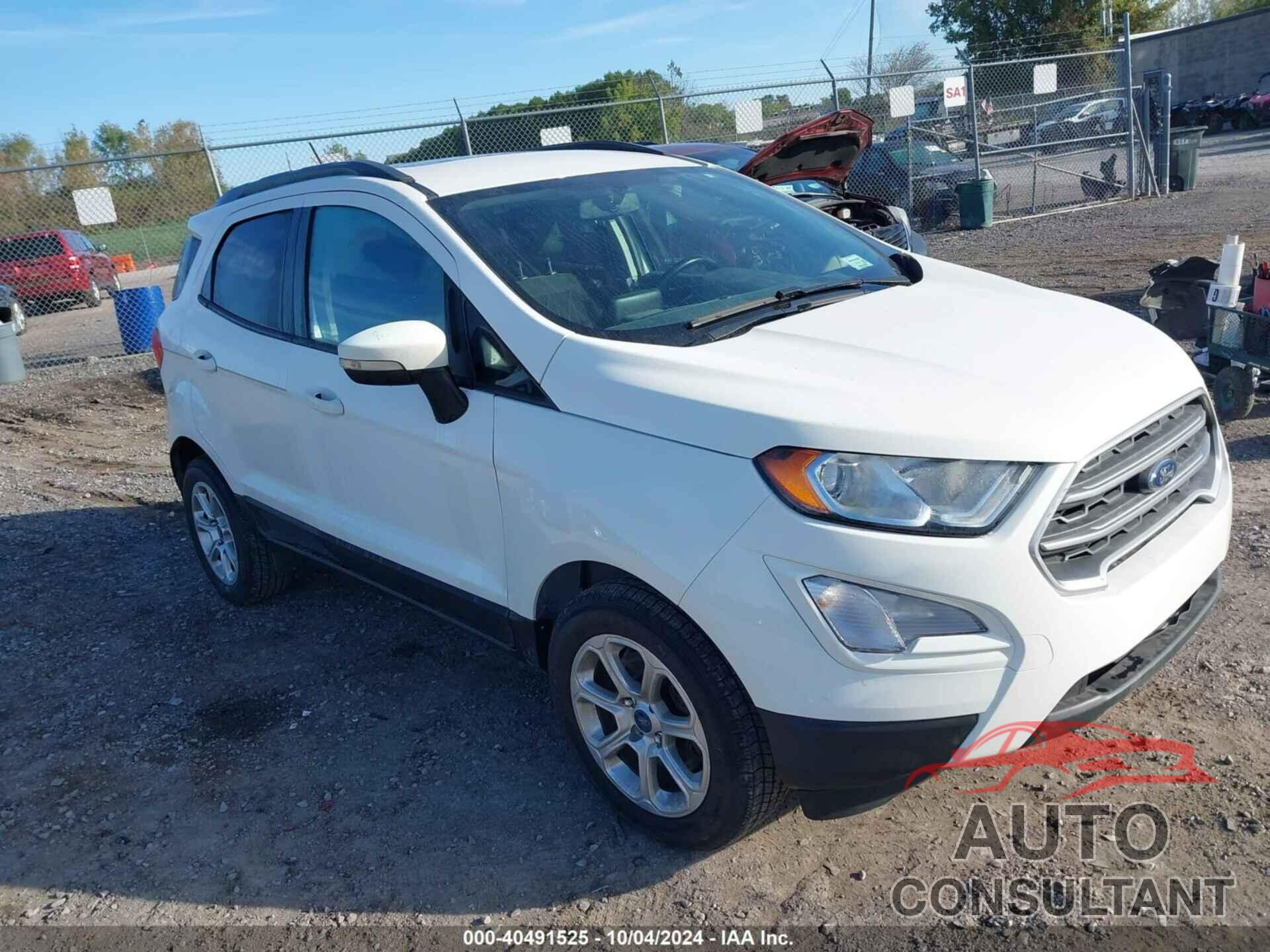 FORD ECOSPORT 2018 - MAJ3P1TE3JC172664