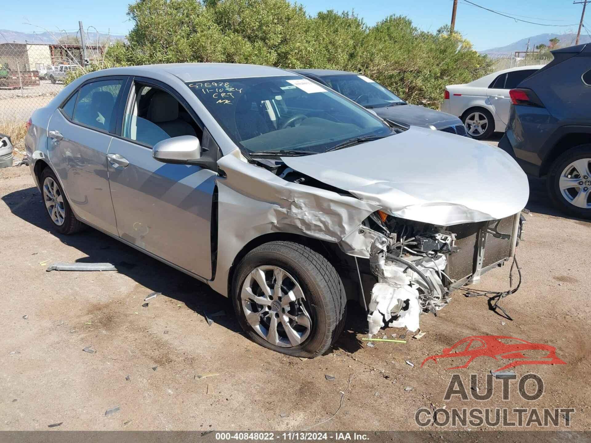 TOYOTA COROLLA 2017 - 2T1BURHE2HC807865