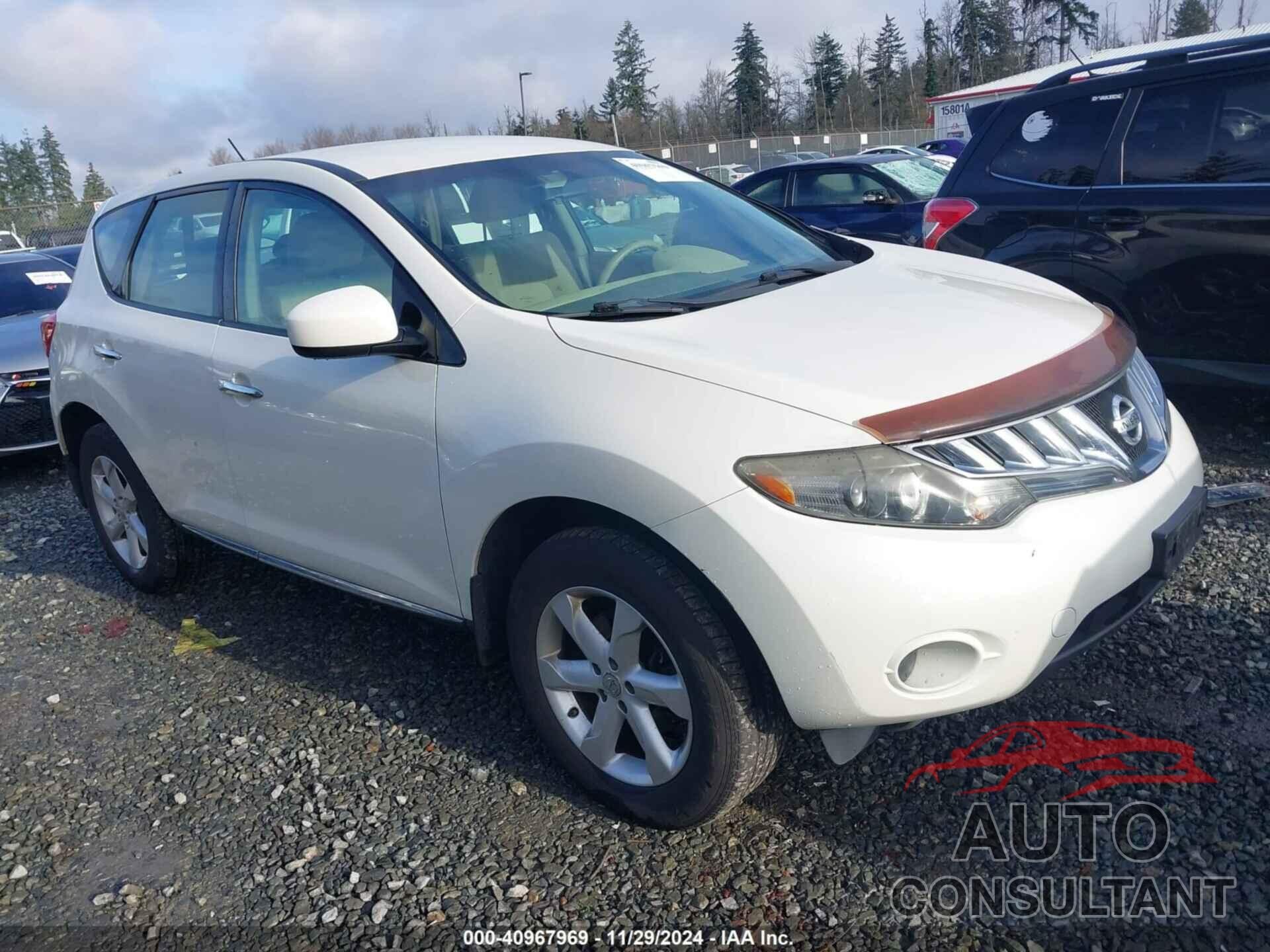 NISSAN MURANO 2009 - JN8AZ18U59W027927