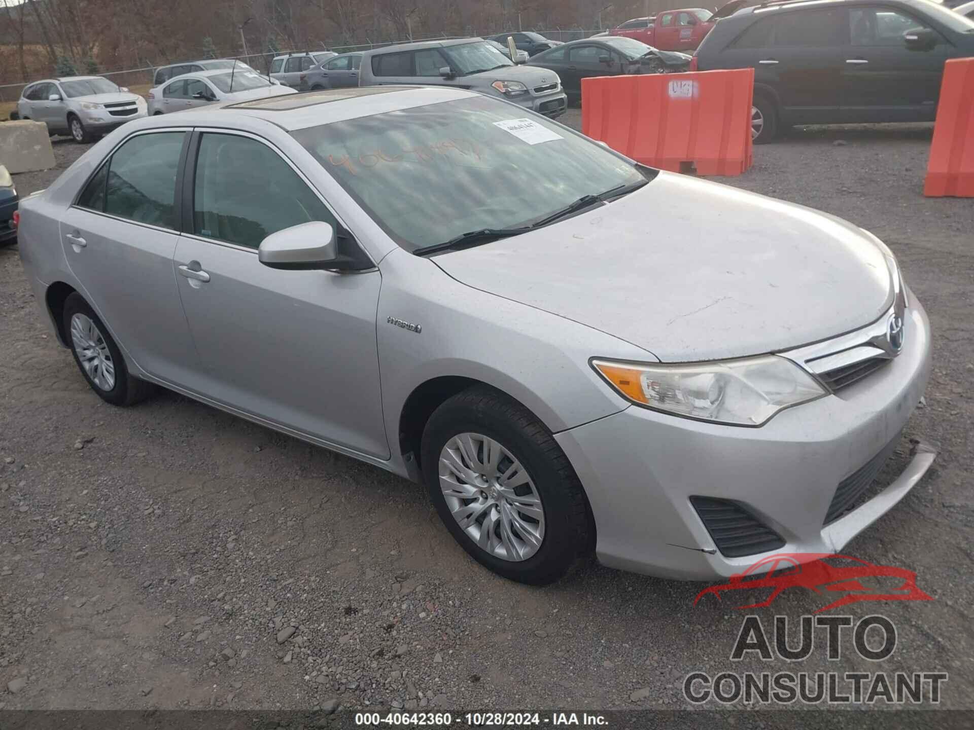 TOYOTA CAMRY HYBRID 2012 - 4T1BD1FK4CU016397