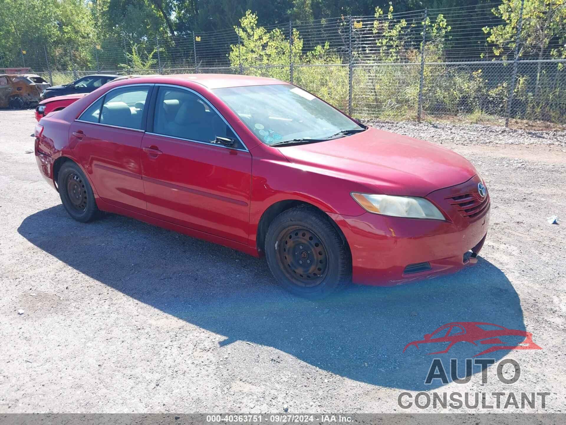 TOYOTA CAMRY 2009 - 4T4BE46K19R079597