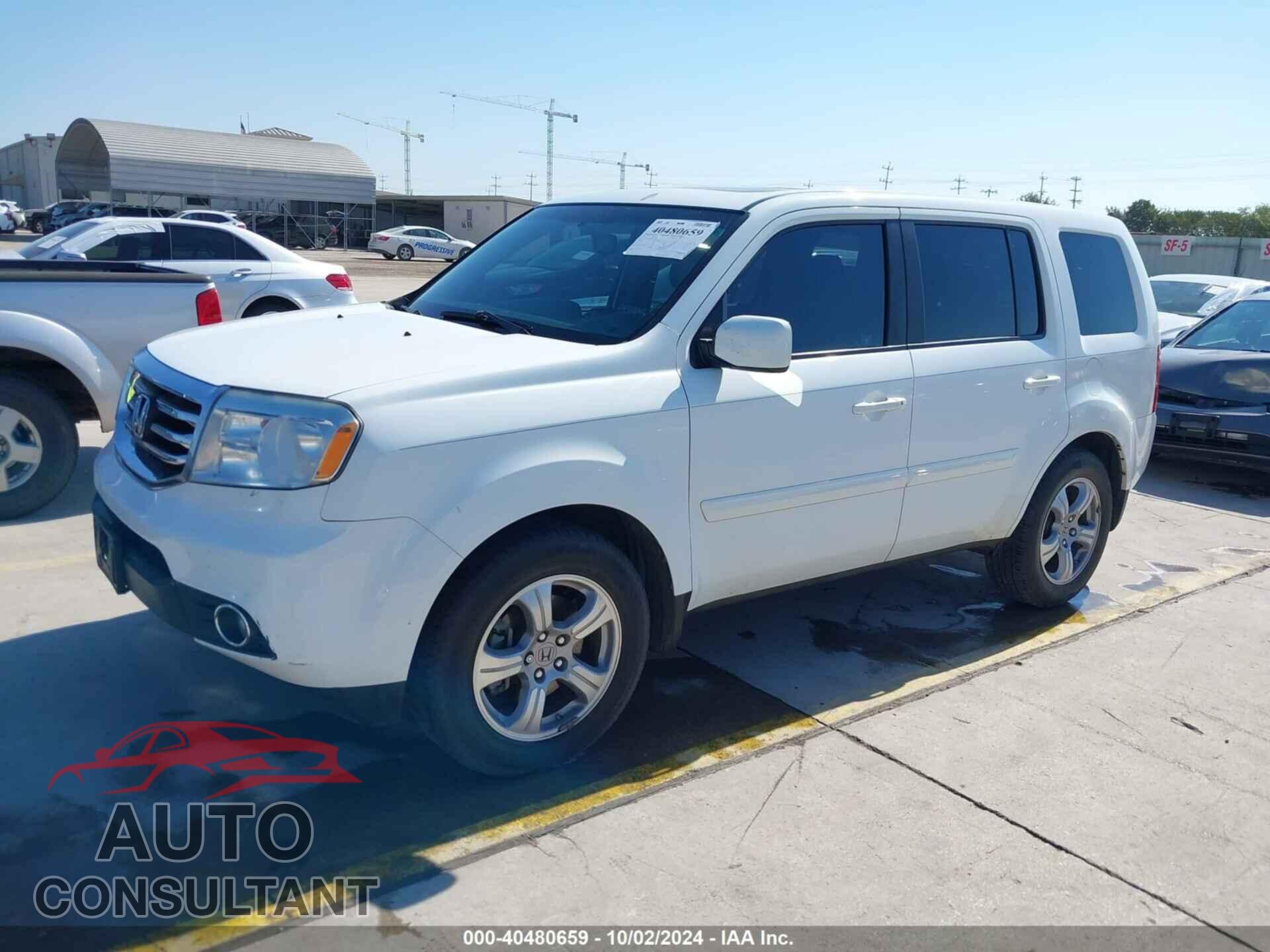 HONDA PILOT 2012 - 5FNYF3H66CB044201