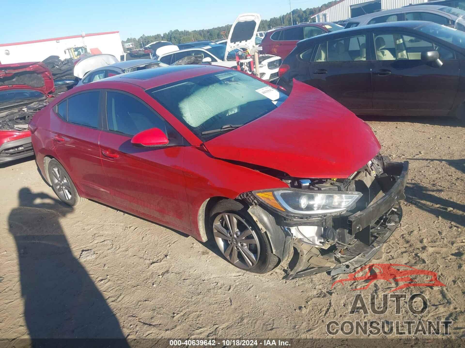 HYUNDAI ELANTRA 2017 - KMHD84LF0HU242725
