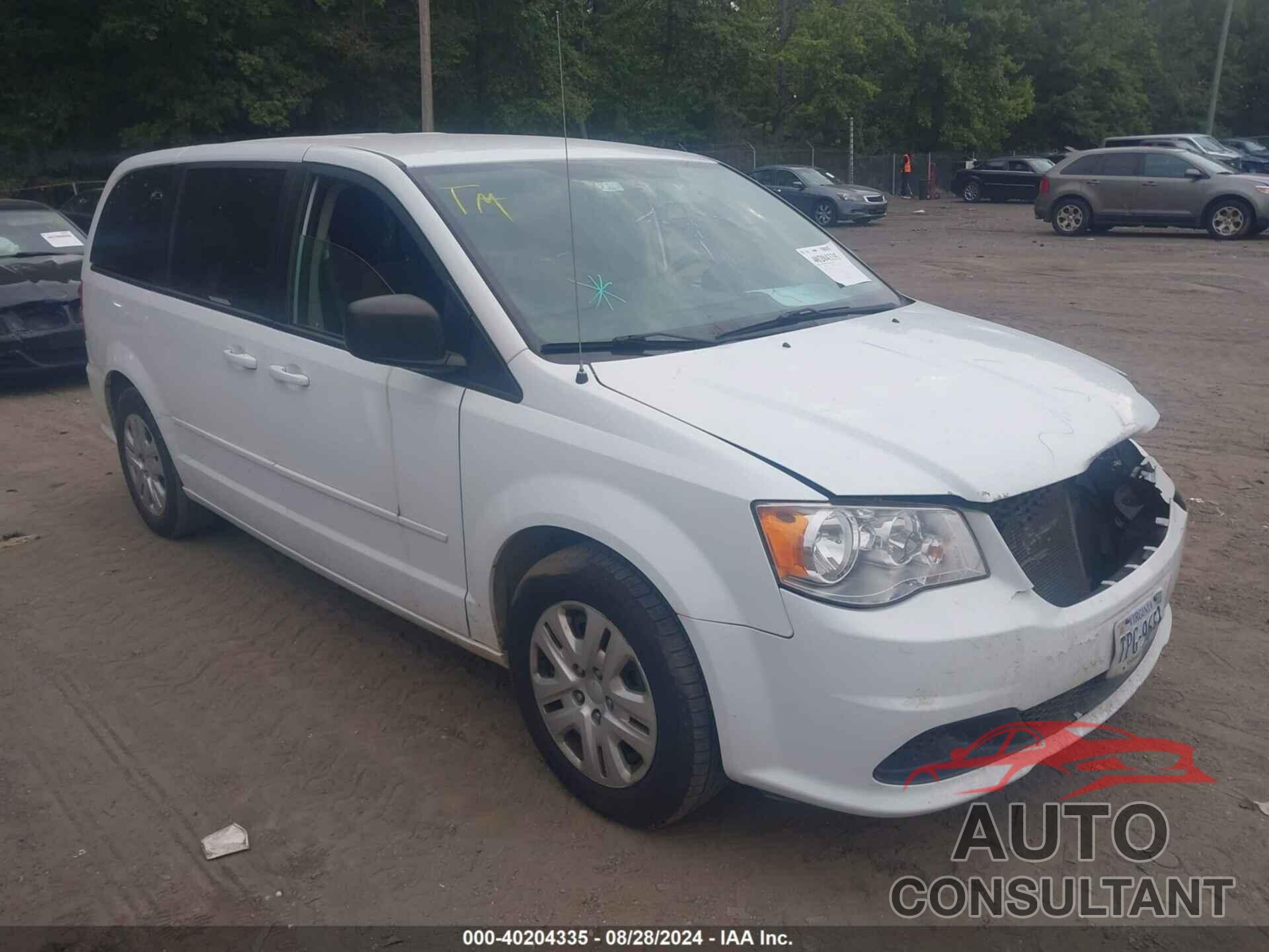 DODGE GRAND CARAVAN 2017 - 2C4RDGBG1HR585879