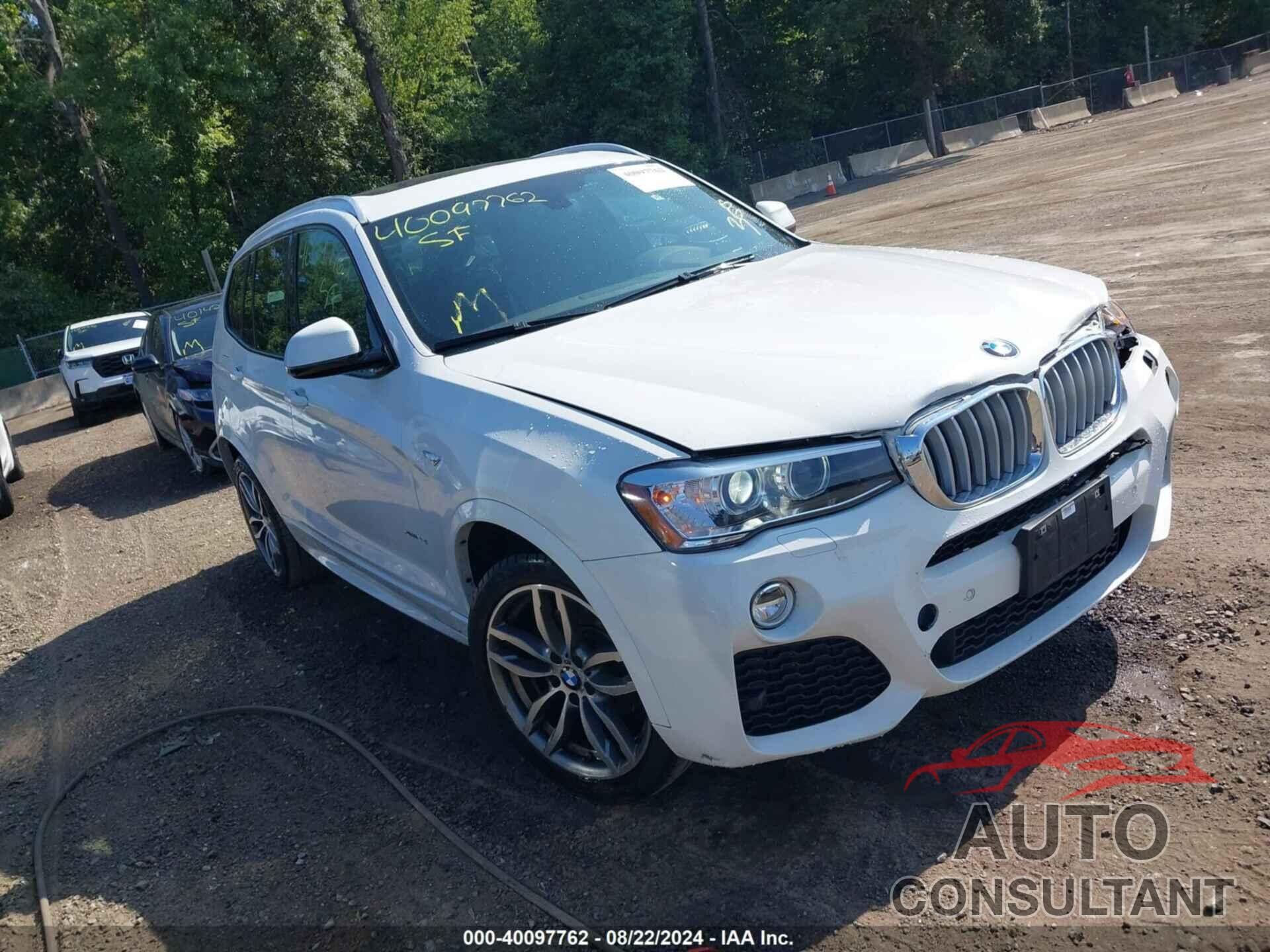 BMW X3 2016 - 5UXWX9C59G0D84647