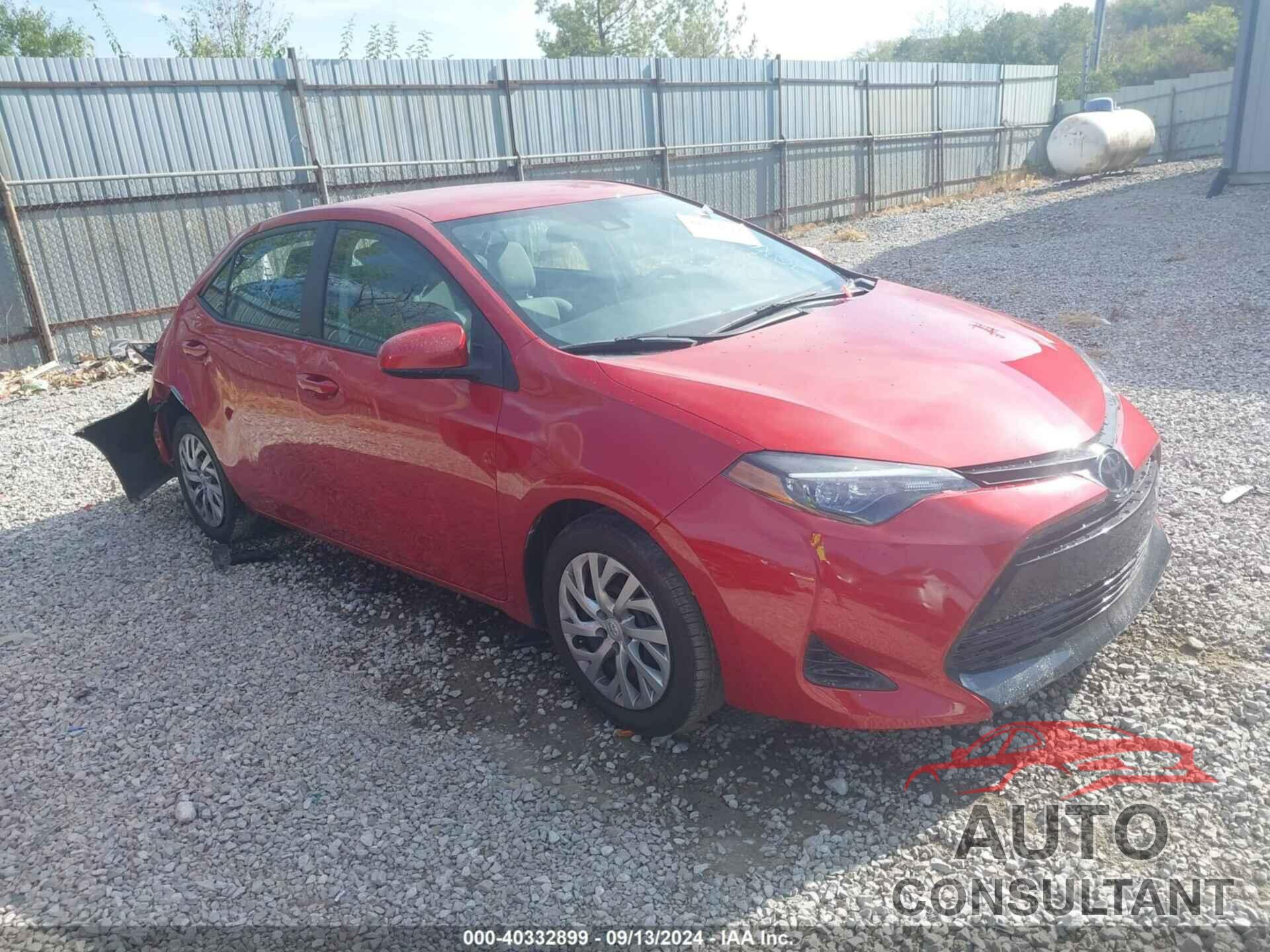 TOYOTA COROLLA 2019 - 2T1BURHE1KC207104