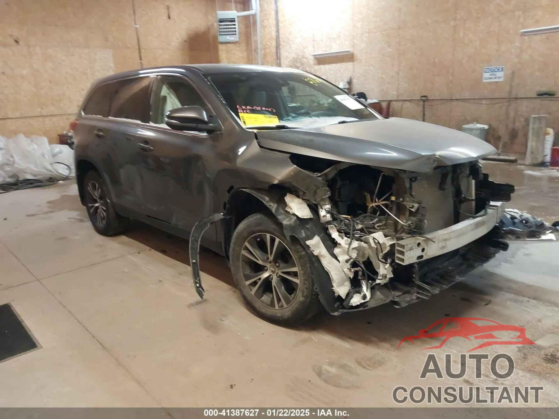 TOYOTA HIGHLANDER 2019 - 5TDBZRFH7KS922457
