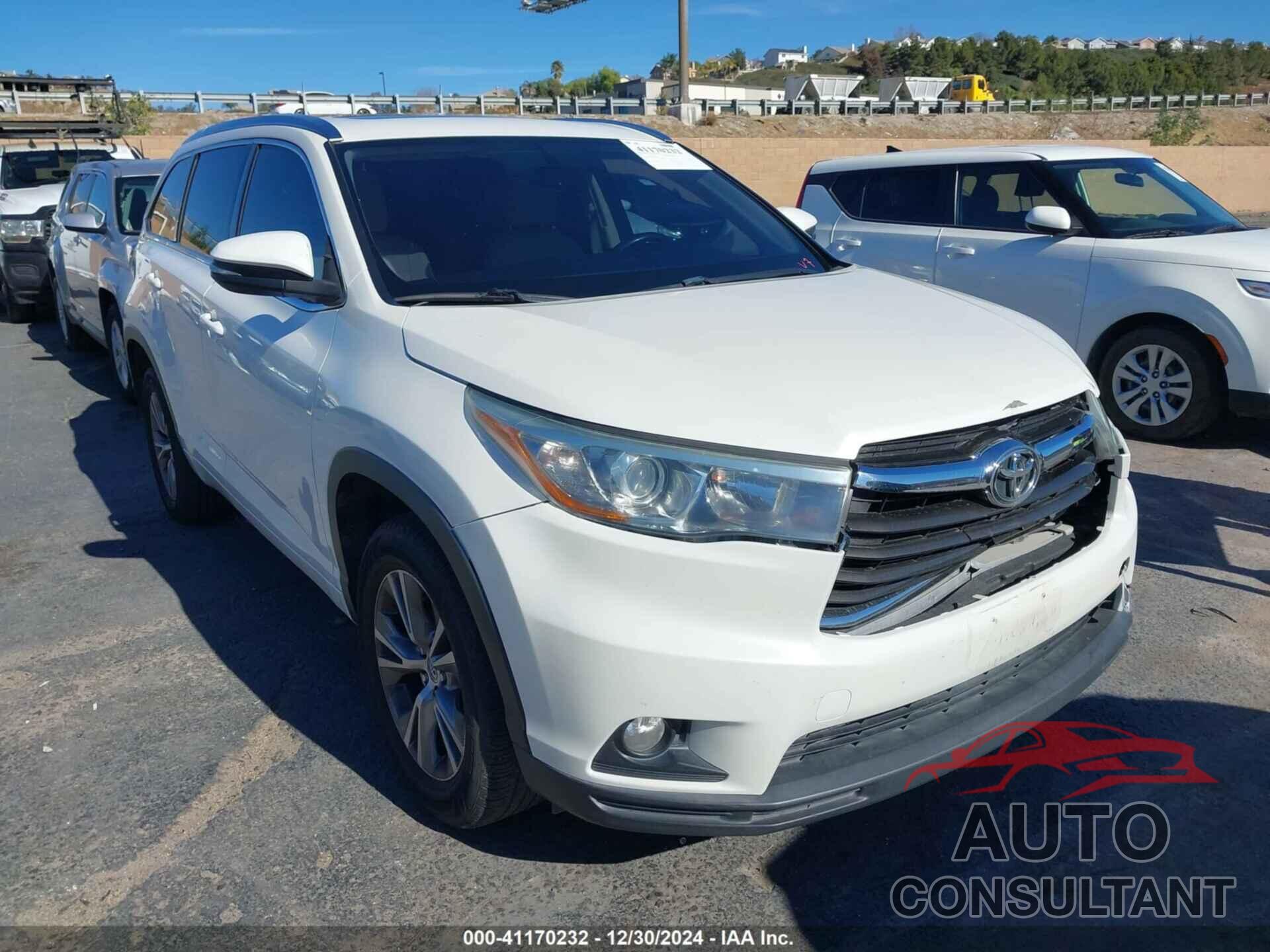 TOYOTA HIGHLANDER 2015 - 5TDKKRFH7FS080181