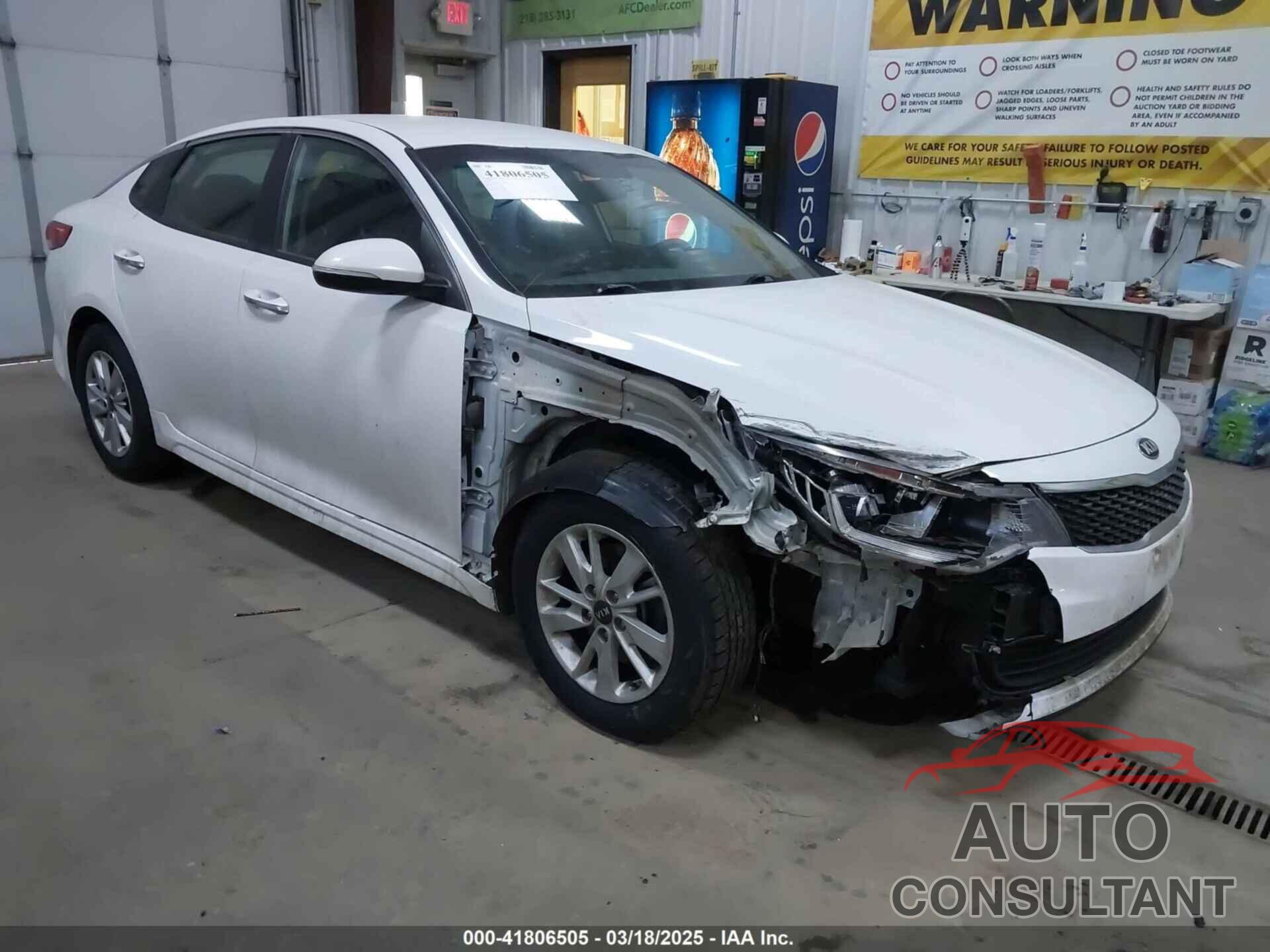 KIA OPTIMA 2018 - 5XXGT4L35JG209737