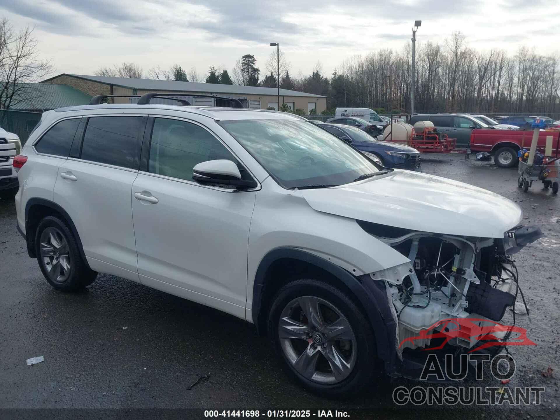 TOYOTA HIGHLANDER 2017 - 5TDDZRFHXHS363147