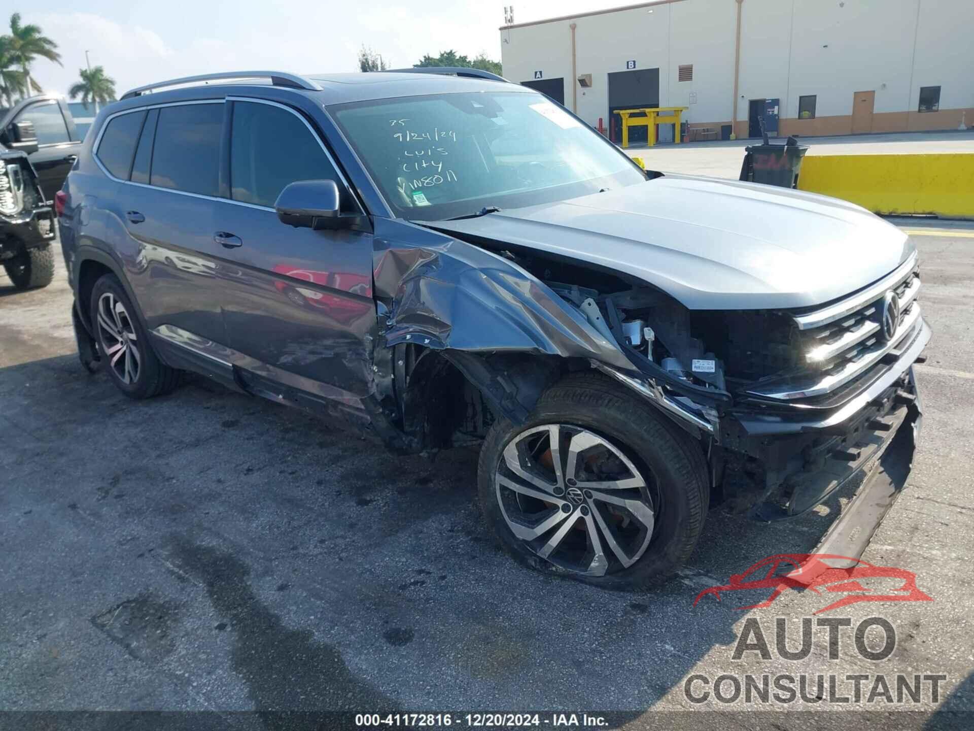 VOLKSWAGEN ATLAS 2021 - 1V2TR2CA4MC508011