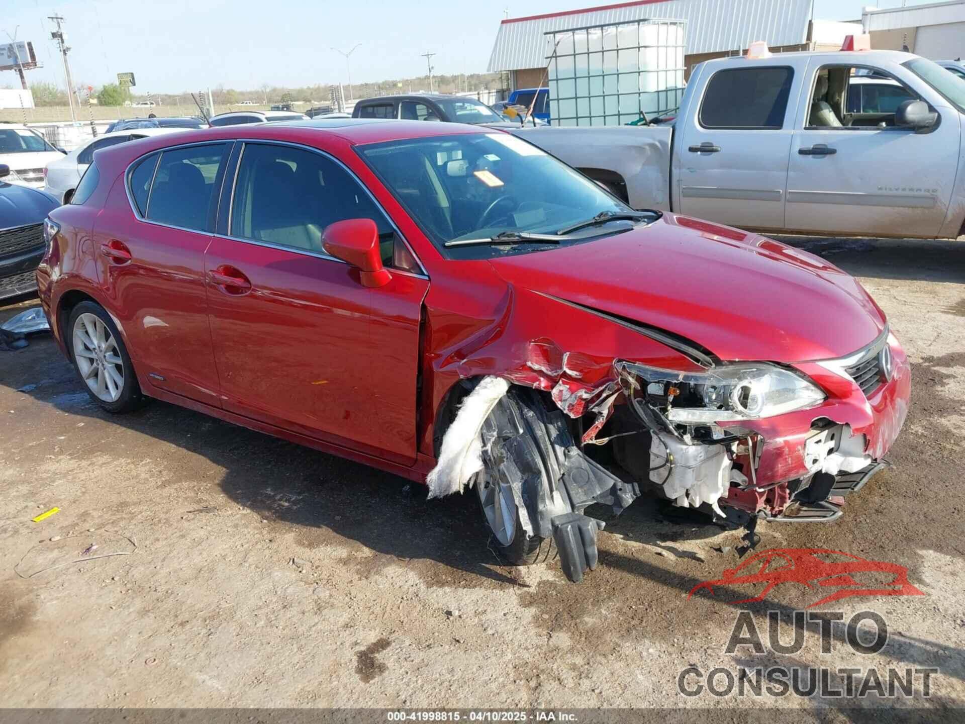 LEXUS CT 200H 2013 - JTHKD5BH3D2152814