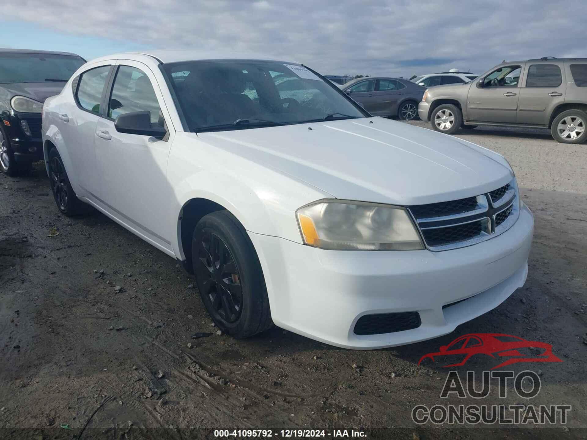 DODGE AVENGER 2012 - 1C3CDZAB3CN110946