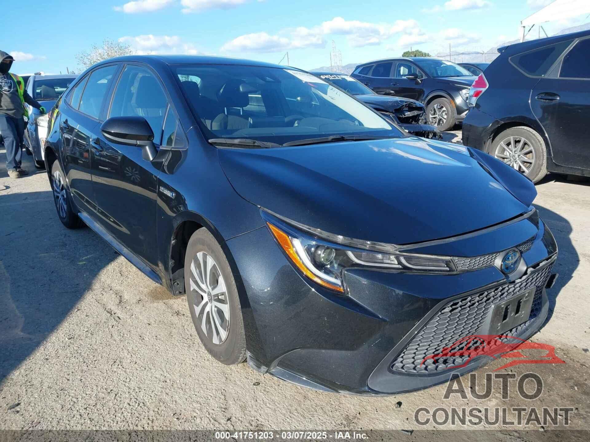 TOYOTA COROLLA 2021 - JTDEAMDE5MJ014959