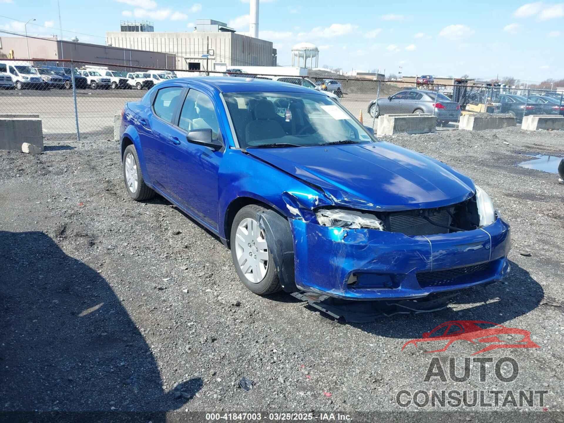 DODGE AVENGER 2012 - 1C3CDZAB1CN151561