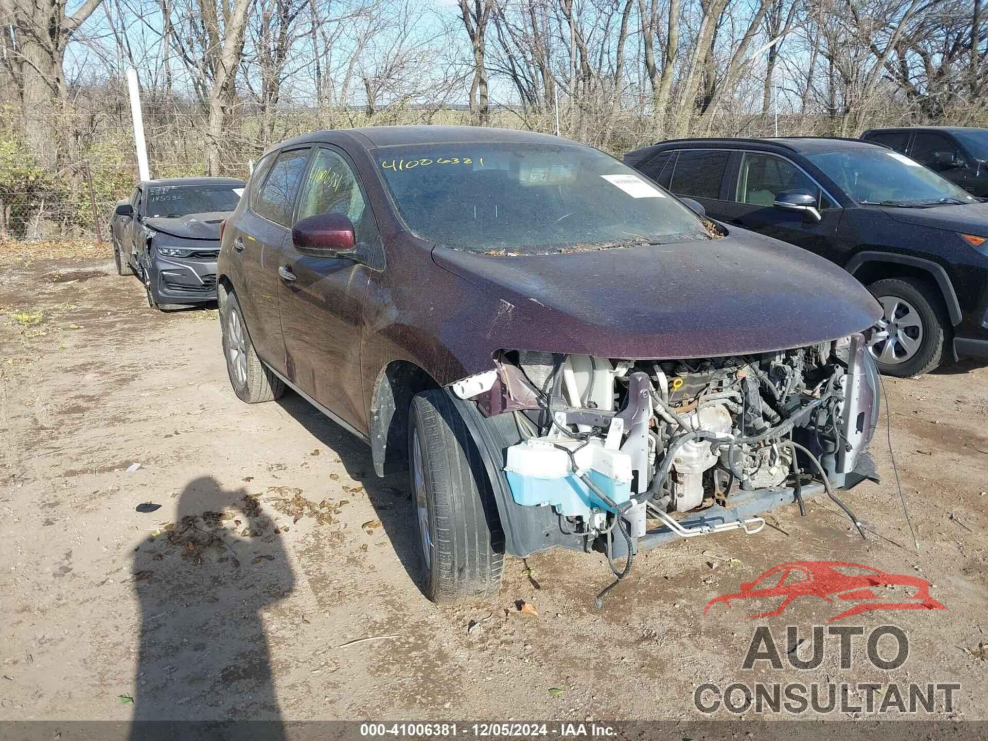 NISSAN MURANO 2013 - JN8AZ1MU8DW210074