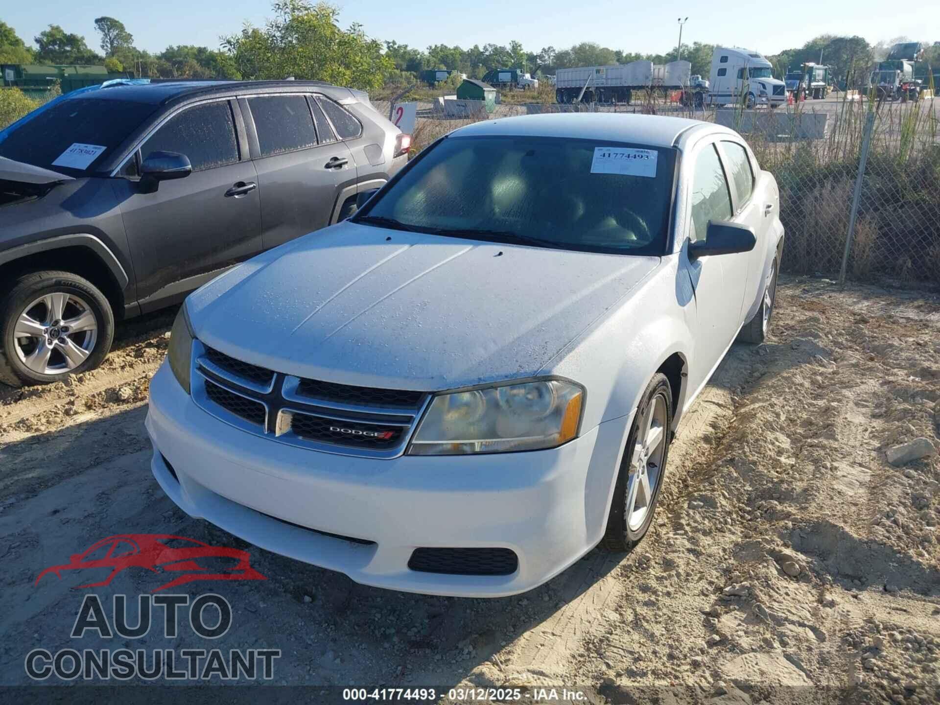 DODGE AVENGER 2013 - 1C3CDZAB9DN636757