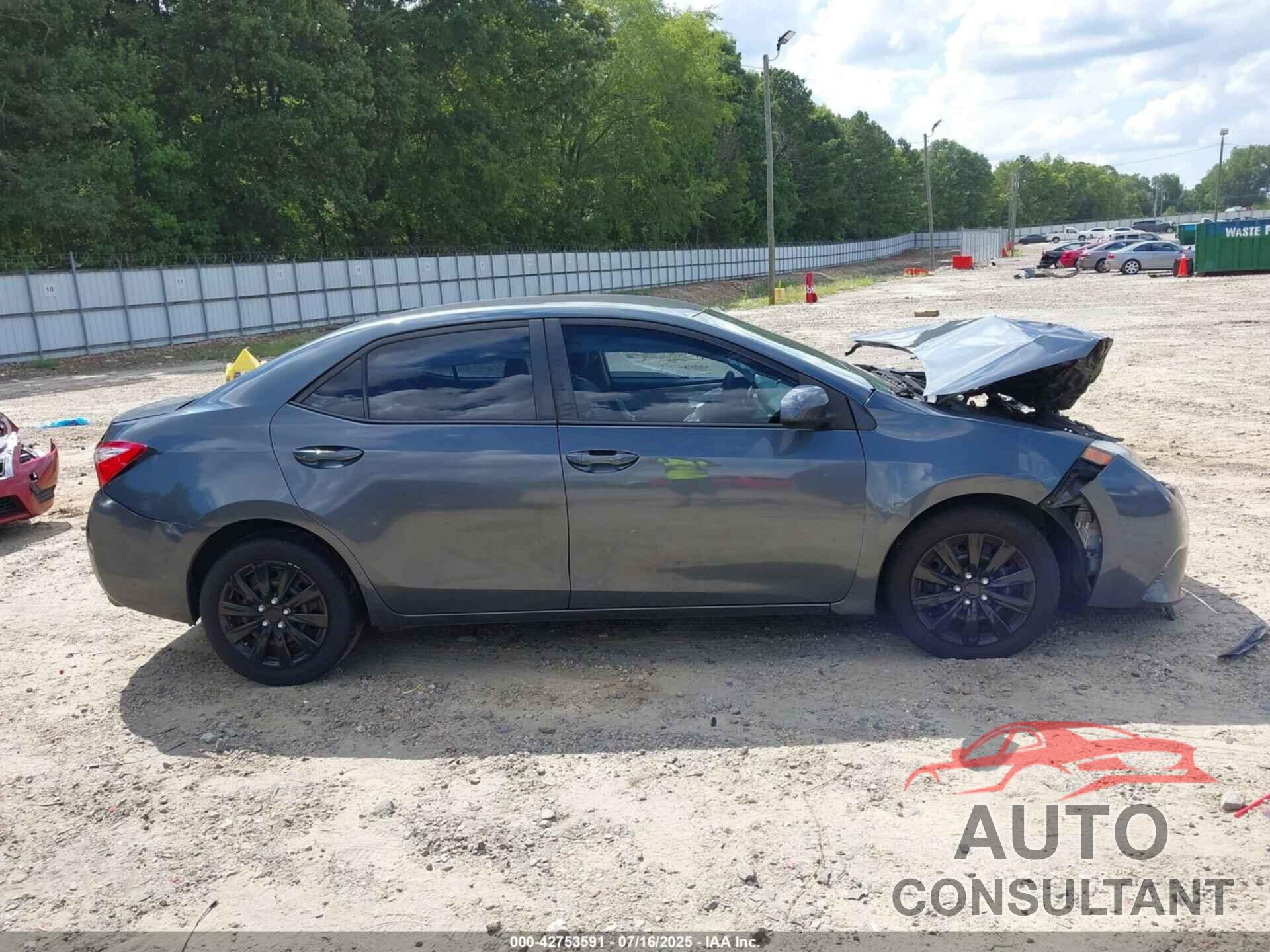 TOYOTA COROLLA 2016 - 2T1BURHE2GC558546