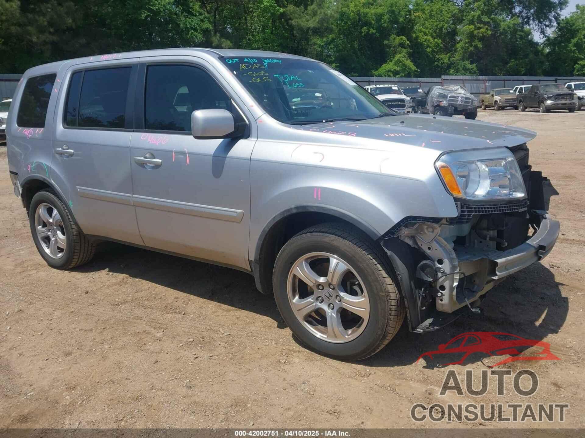 HONDA PILOT 2013 - 5FNYF3H54DB031813
