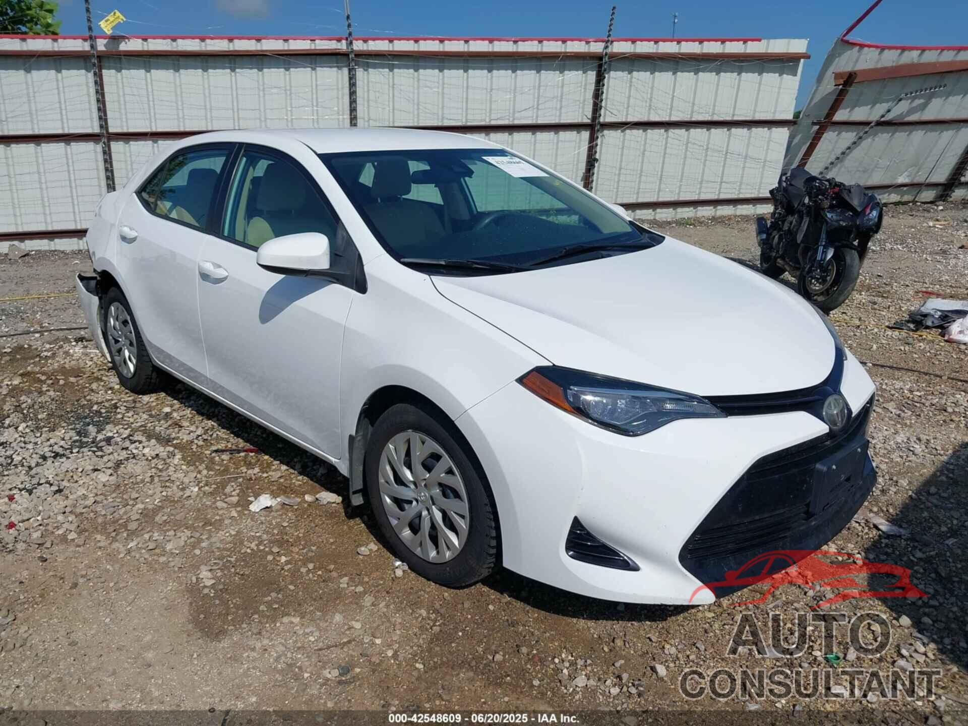 TOYOTA COROLLA 2017 - 2T1BURHEXHC946867