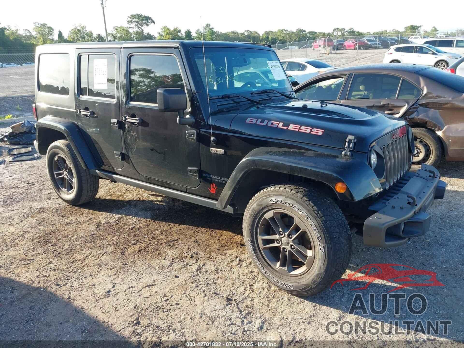 JEEP WRANGLER UNLIMITED 2016 - 1C4BJWEG6GL253380