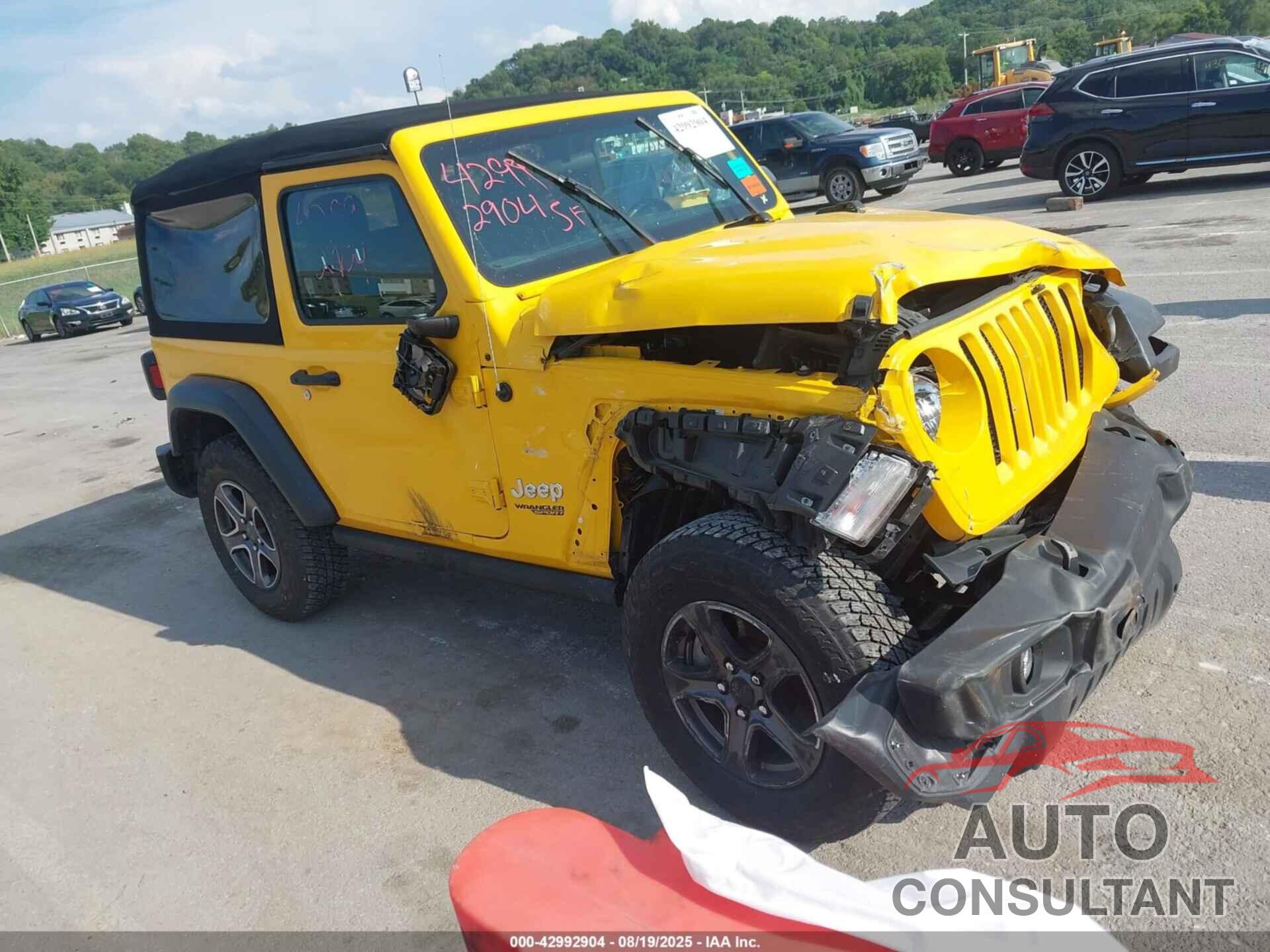 JEEP WRANGLER 2019 - 1C4GJXAN8KW510224