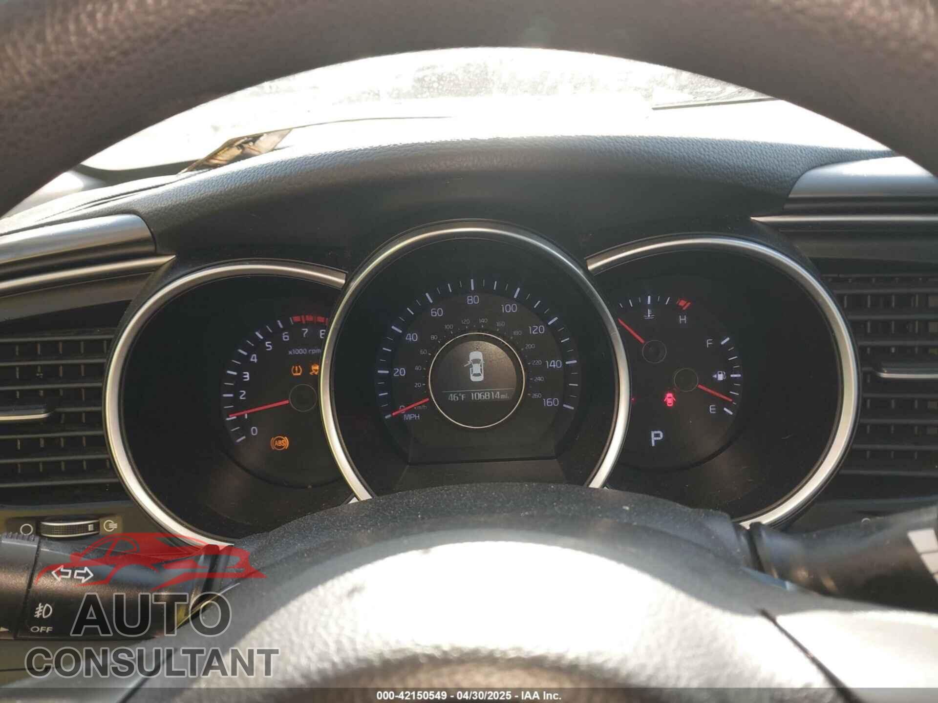 KIA OPTIMA 2015 - KNAGM4A73F5659057
