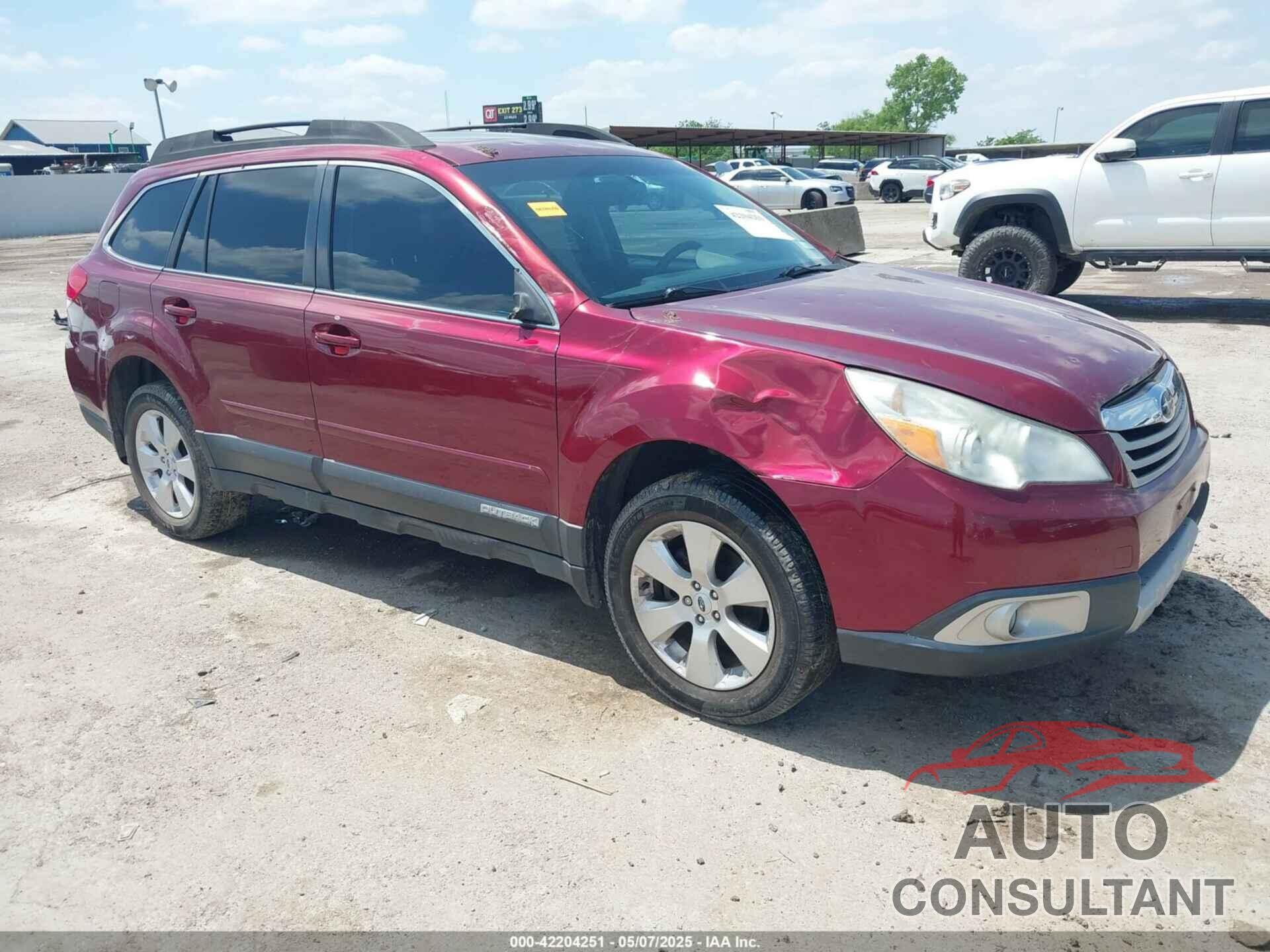 SUBARU OUTBACK 2012 - 4S4BRCKC0C3202617