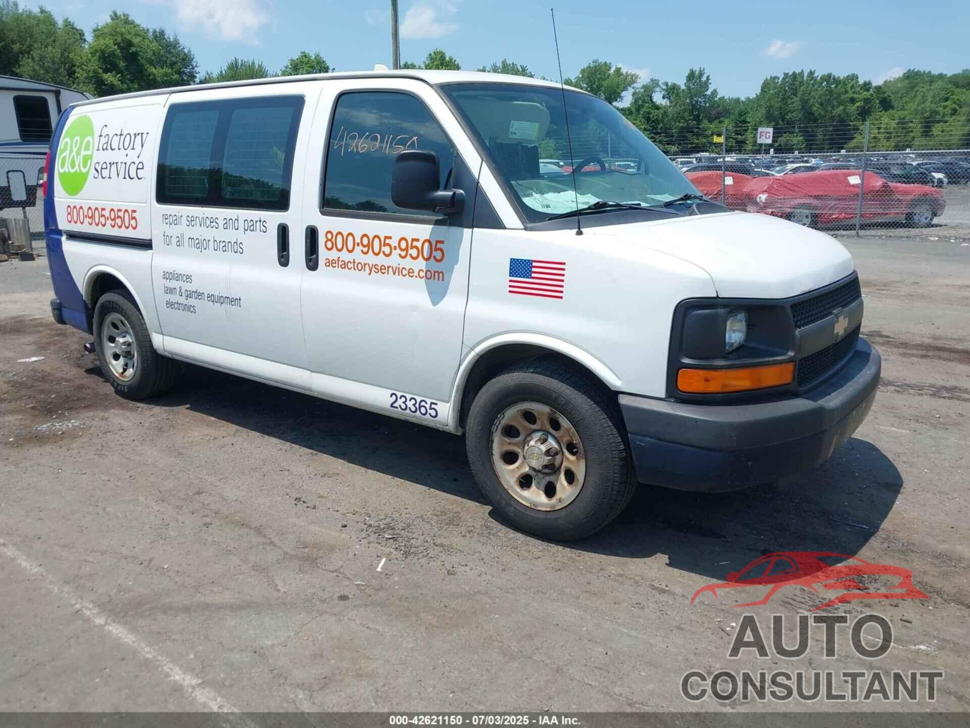 CHEVROLET EXPRESS 1500 2012 - 1GCSGAFX7C1179523