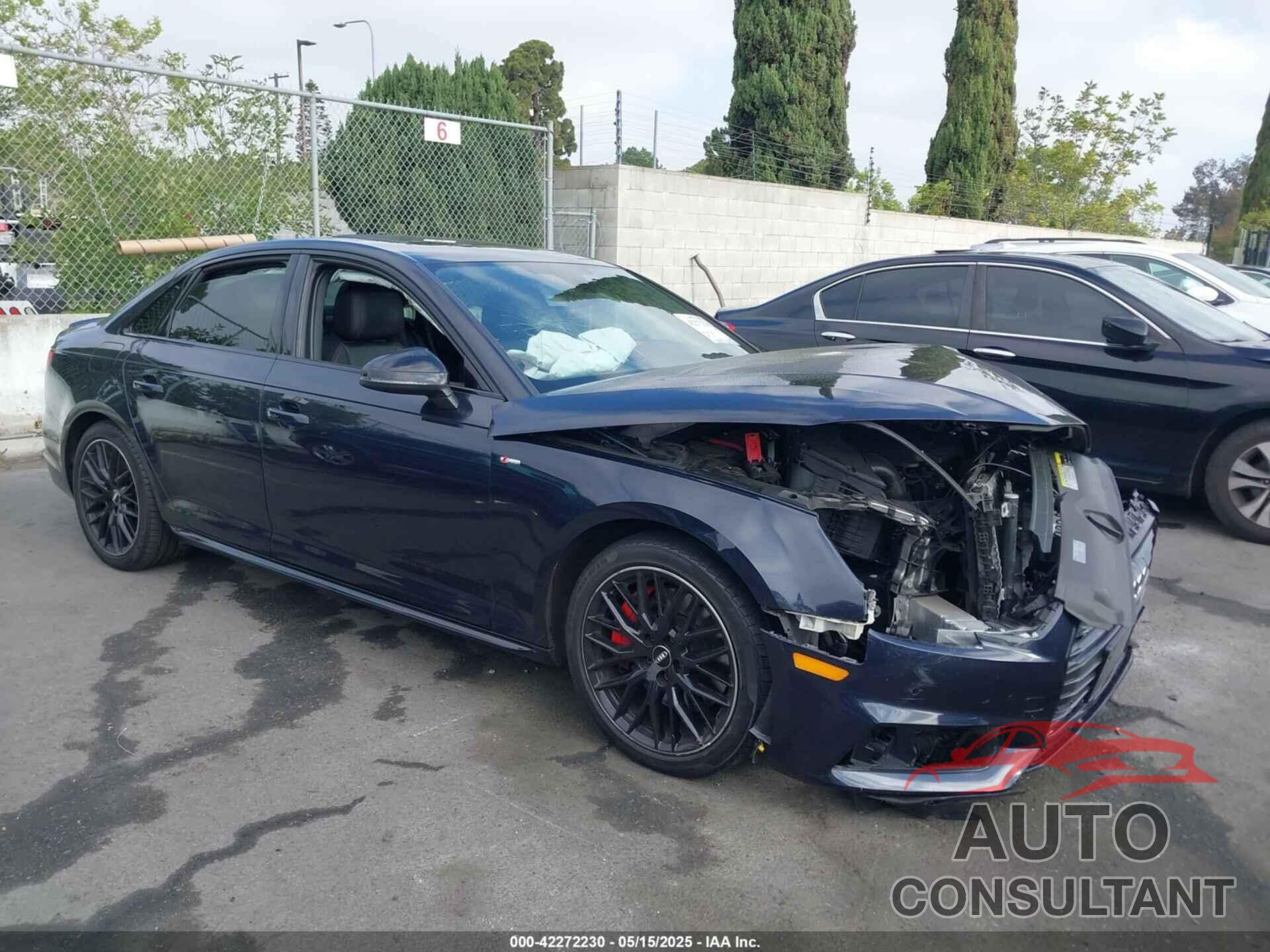 AUDI A4 2018 - WAUENAF45JA124829