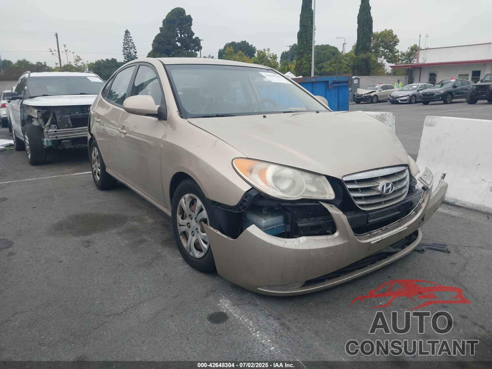 HYUNDAI ELANTRA 2010 - KMHDU4AD2AU048166