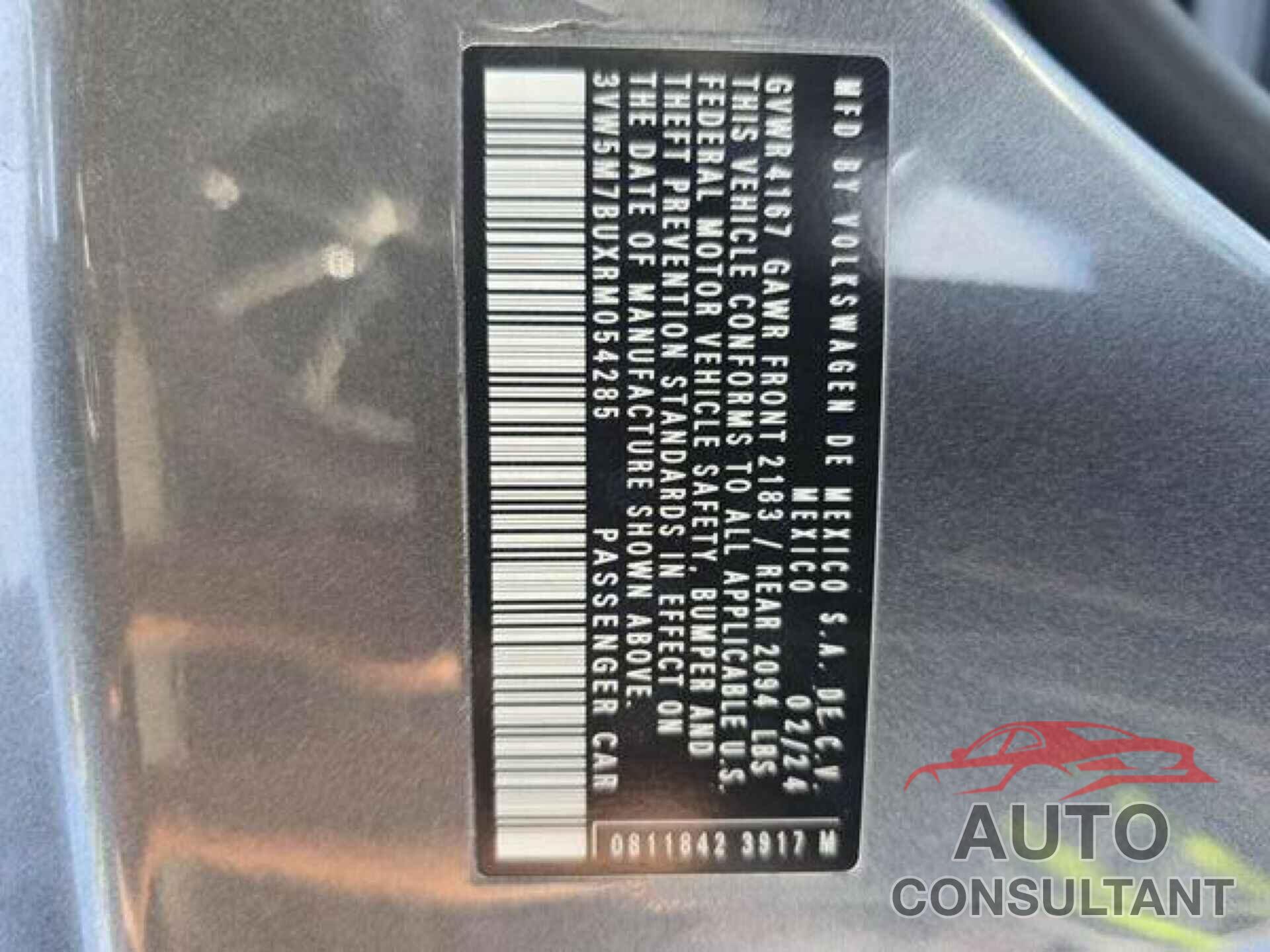 VOLKSWAGEN JETTA 2024 - 3VW5M7BUXRM054285
