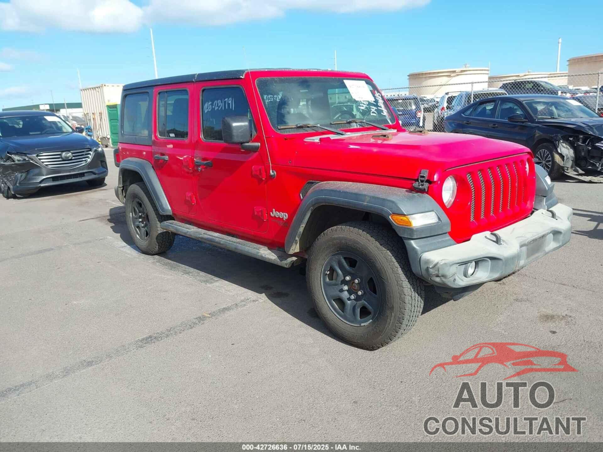 JEEP WRANGLER UNLIMITED 2018 - 1C4HJXDN3JW296046