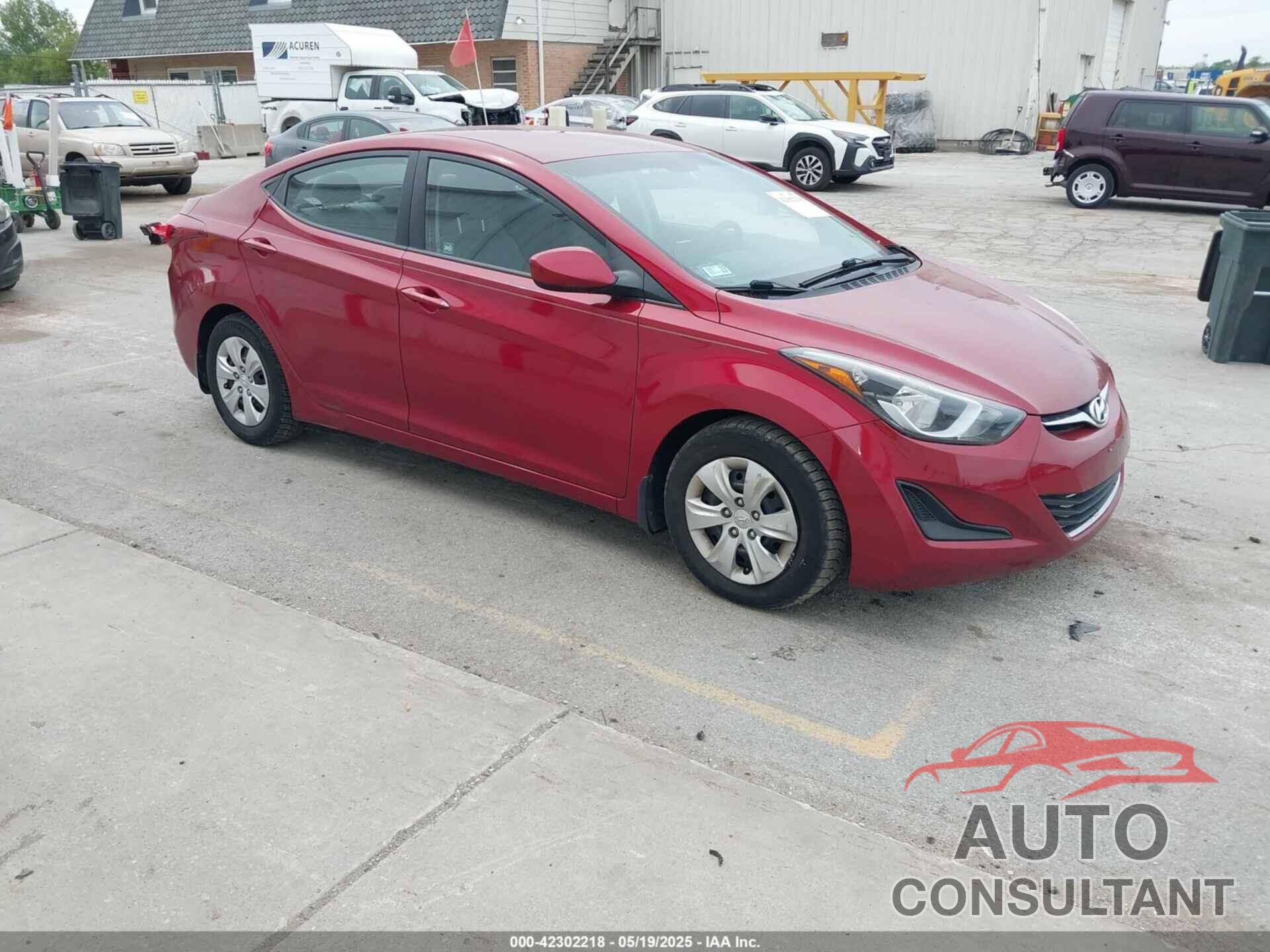 HYUNDAI ELANTRA 2016 - 5NPDH4AE6GH669012