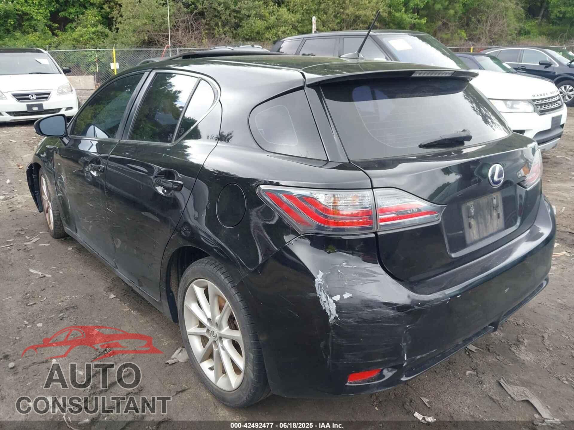 LEXUS CT 200H 2013 - JTHKD5BH0D2148543