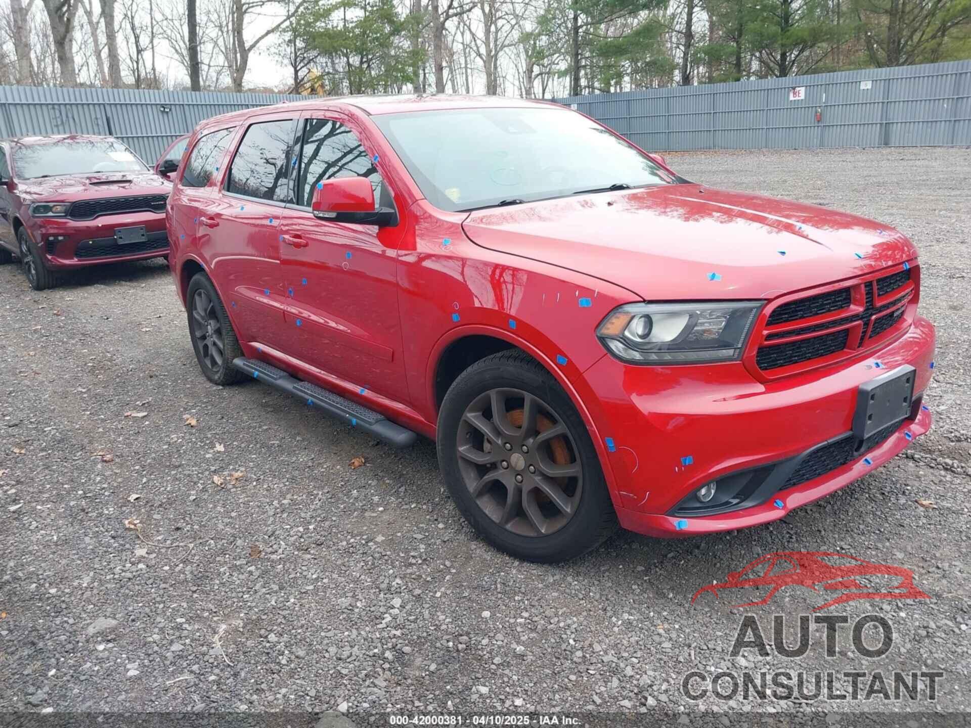 DODGE DURANGO 2017 - 1C4SDJCT3HC630324