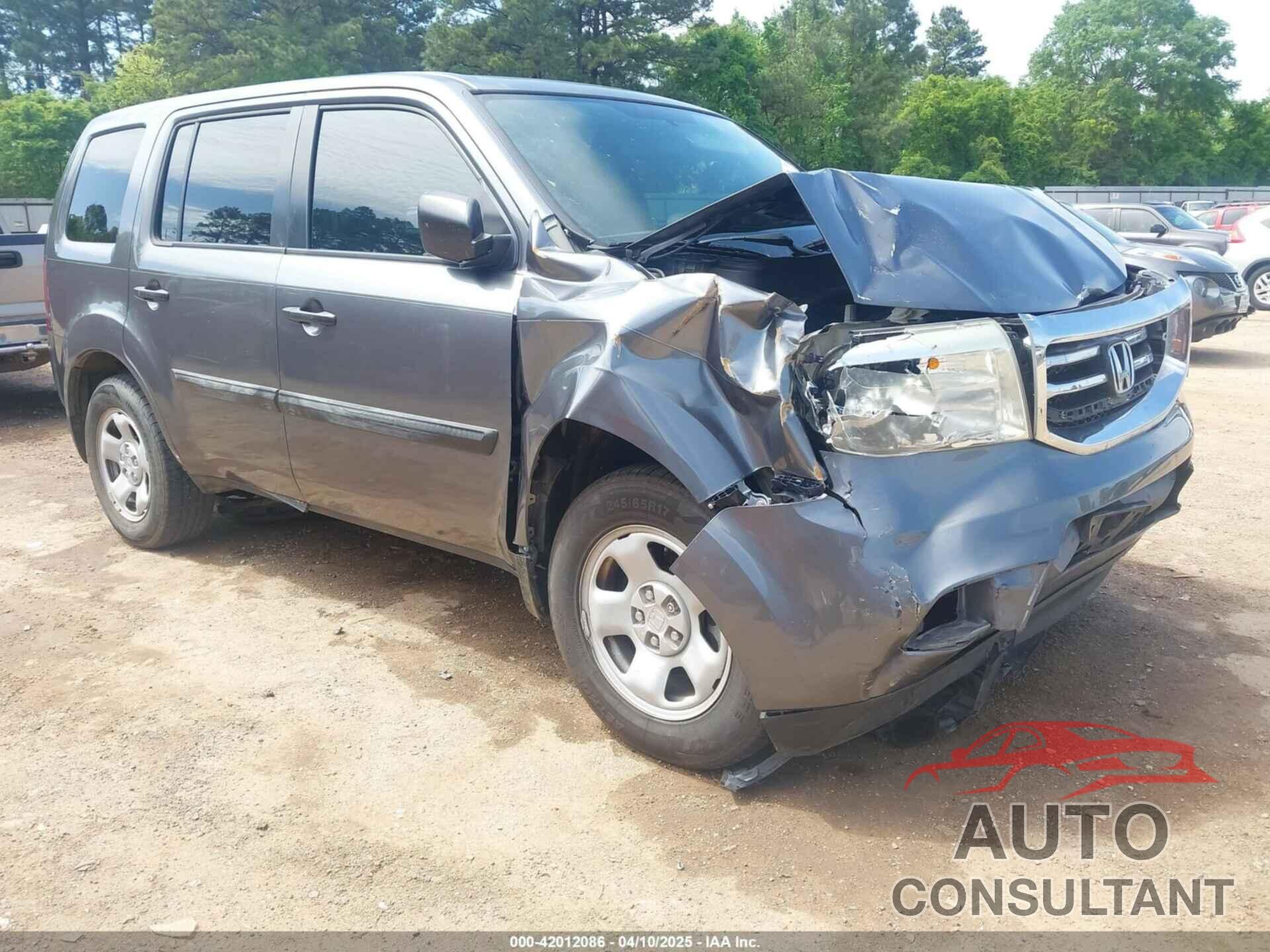 HONDA PILOT 2013 - 5FNYF3H27DB020942