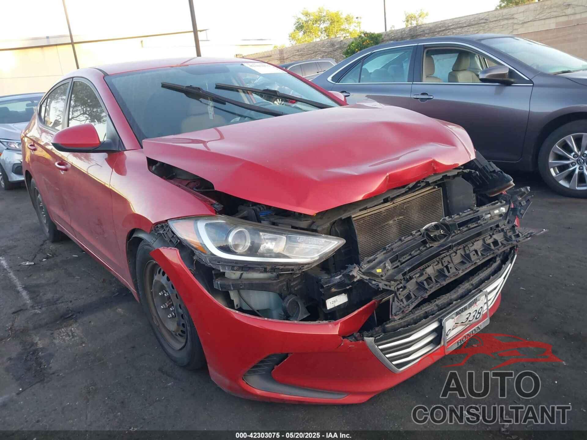 HYUNDAI ELANTRA 2017 - 5NPD74LF6HH153548