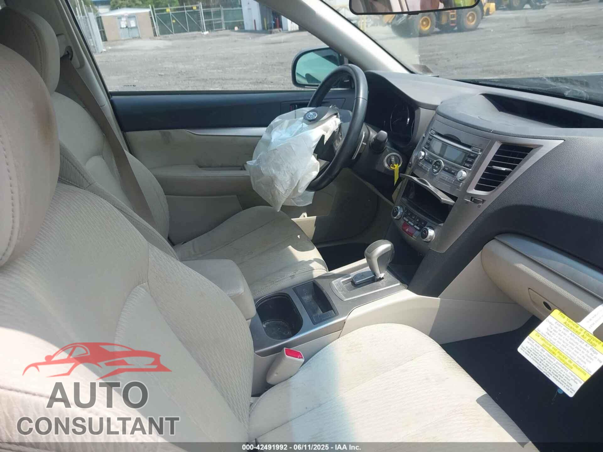 SUBARU OUTBACK 2011 - 4S4BRBBC7B3370098