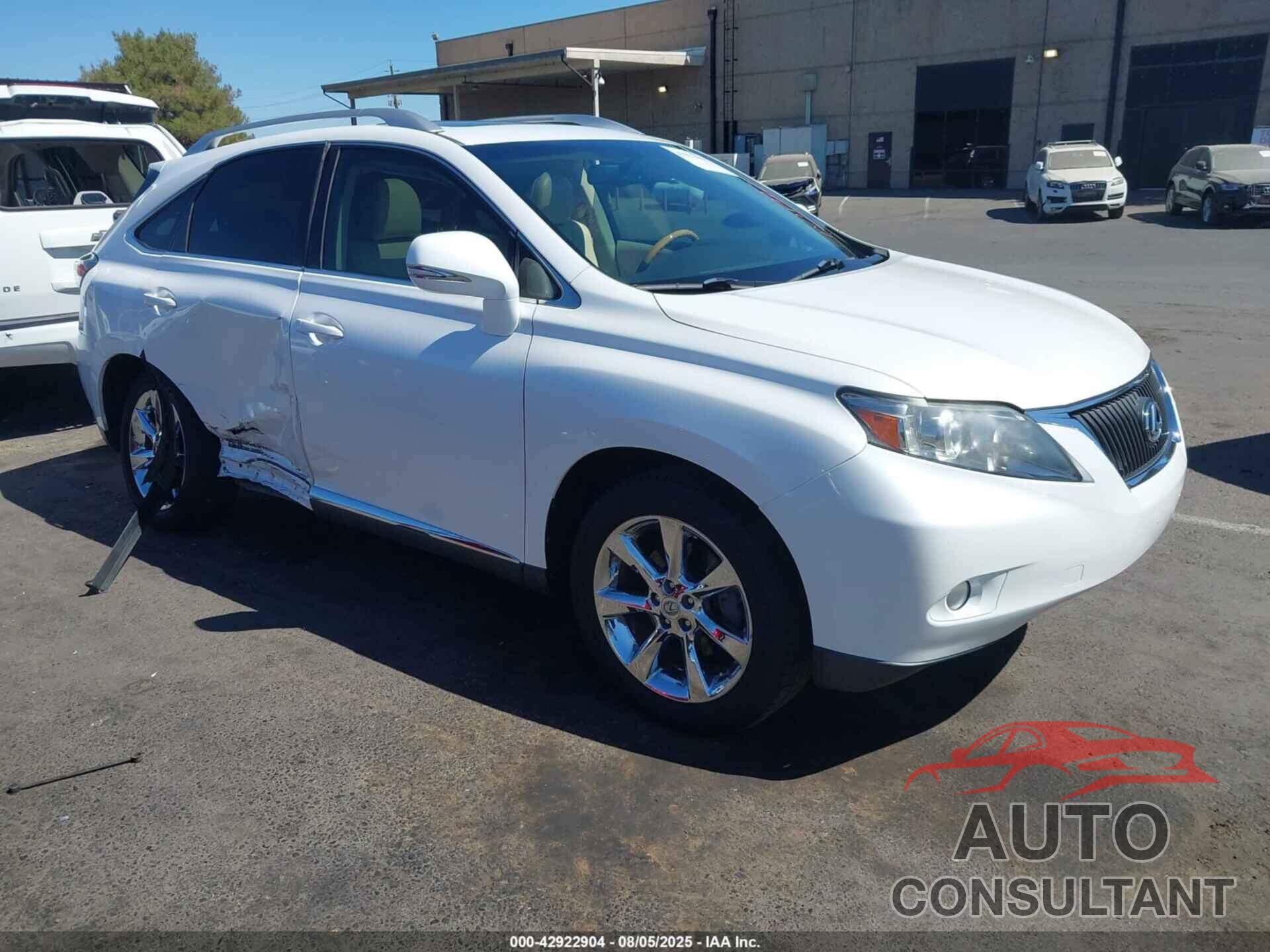 LEXUS RX 350 2010 - 2T2ZK1BA3AC005466