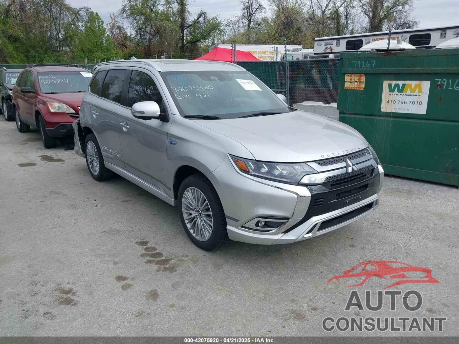 MITSUBISHI OUTLANDER PHEV 2019 - JA4J24A54KZ047069