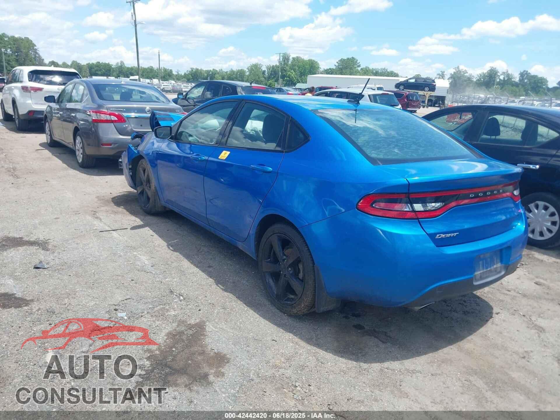 DODGE DART 2015 - 1C3CDFBBXFD298856