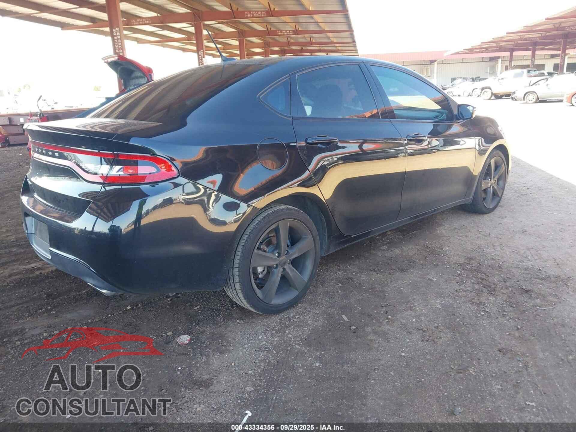 DODGE DART 2015 - 1C3CDFBB4FD435287