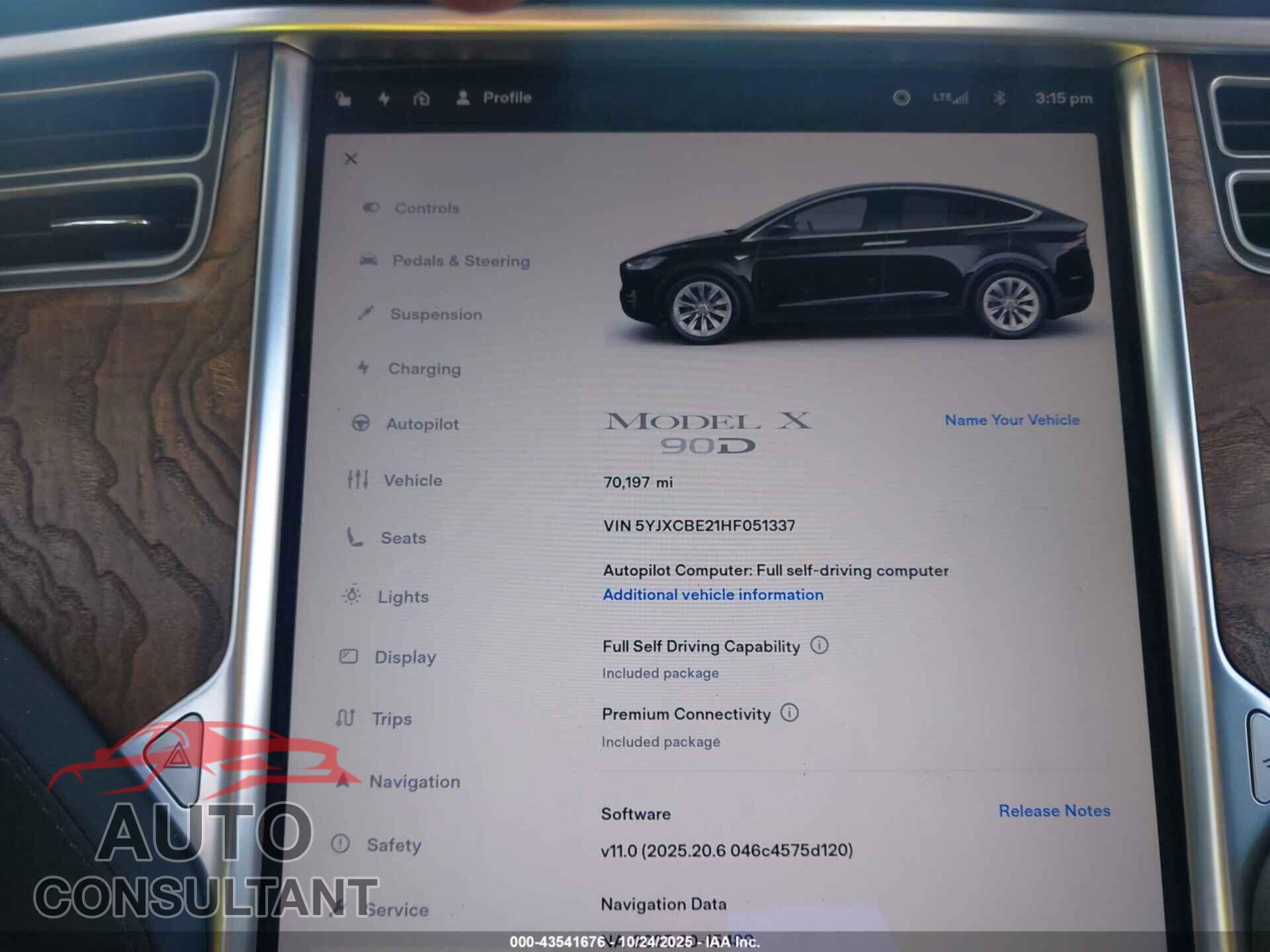 TESLA MODEL X 2017 - 5YJXCBE21HF051337